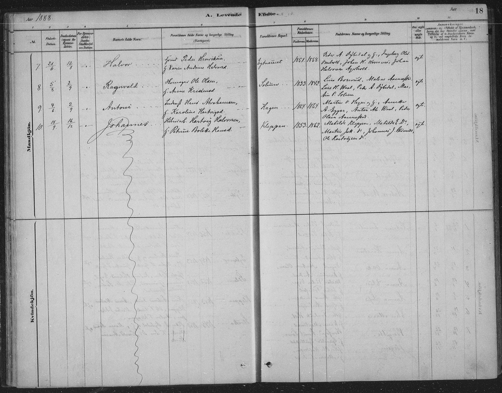 Sandsvær kirkebøker, AV/SAKO-A-244/F/Fe/L0001: Parish register (official) no. V 1, 1878-1936, p. 18