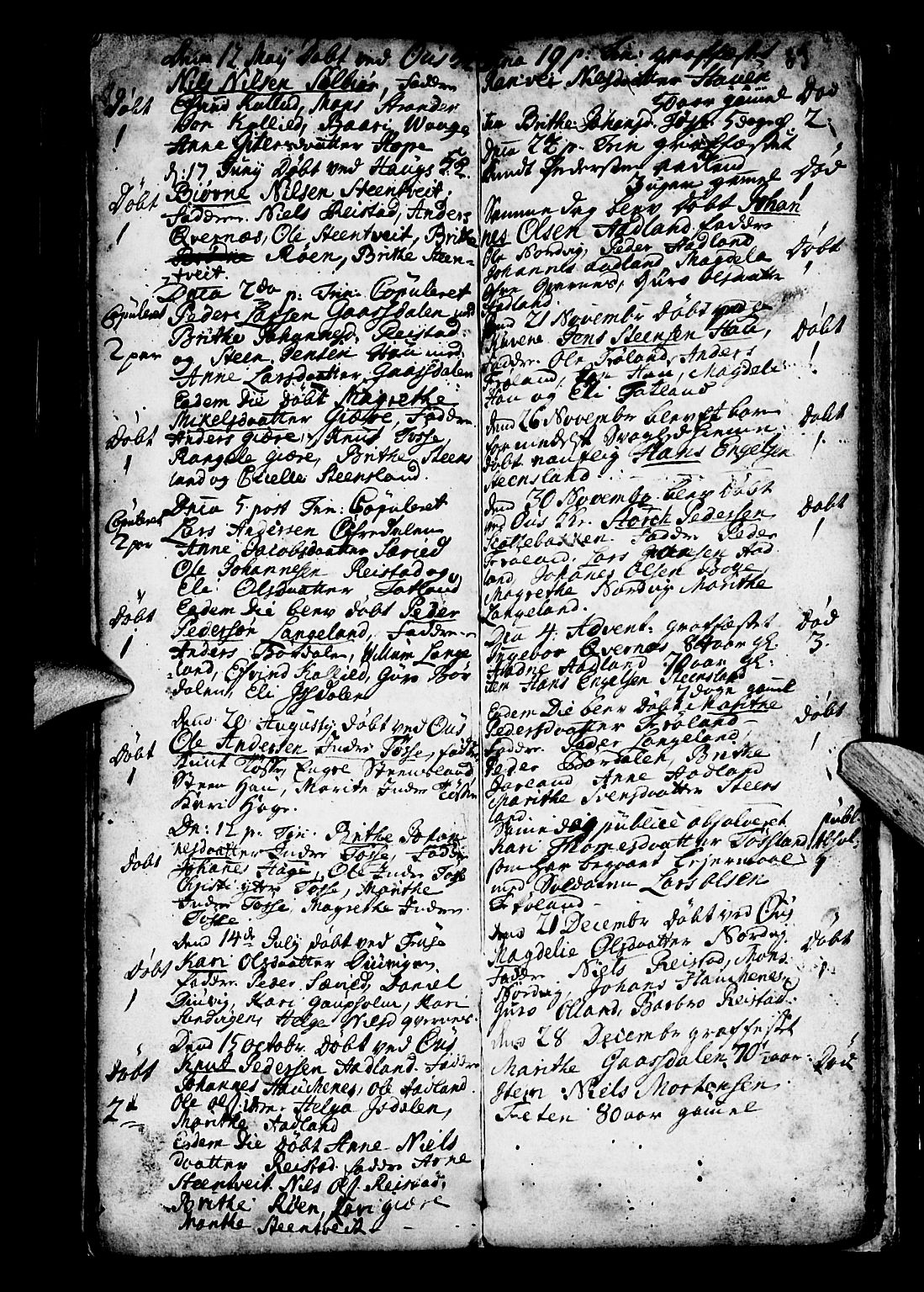 Os sokneprestembete, SAB/A-99929: Parish register (official) no. A 4, 1669-1760, p. 83