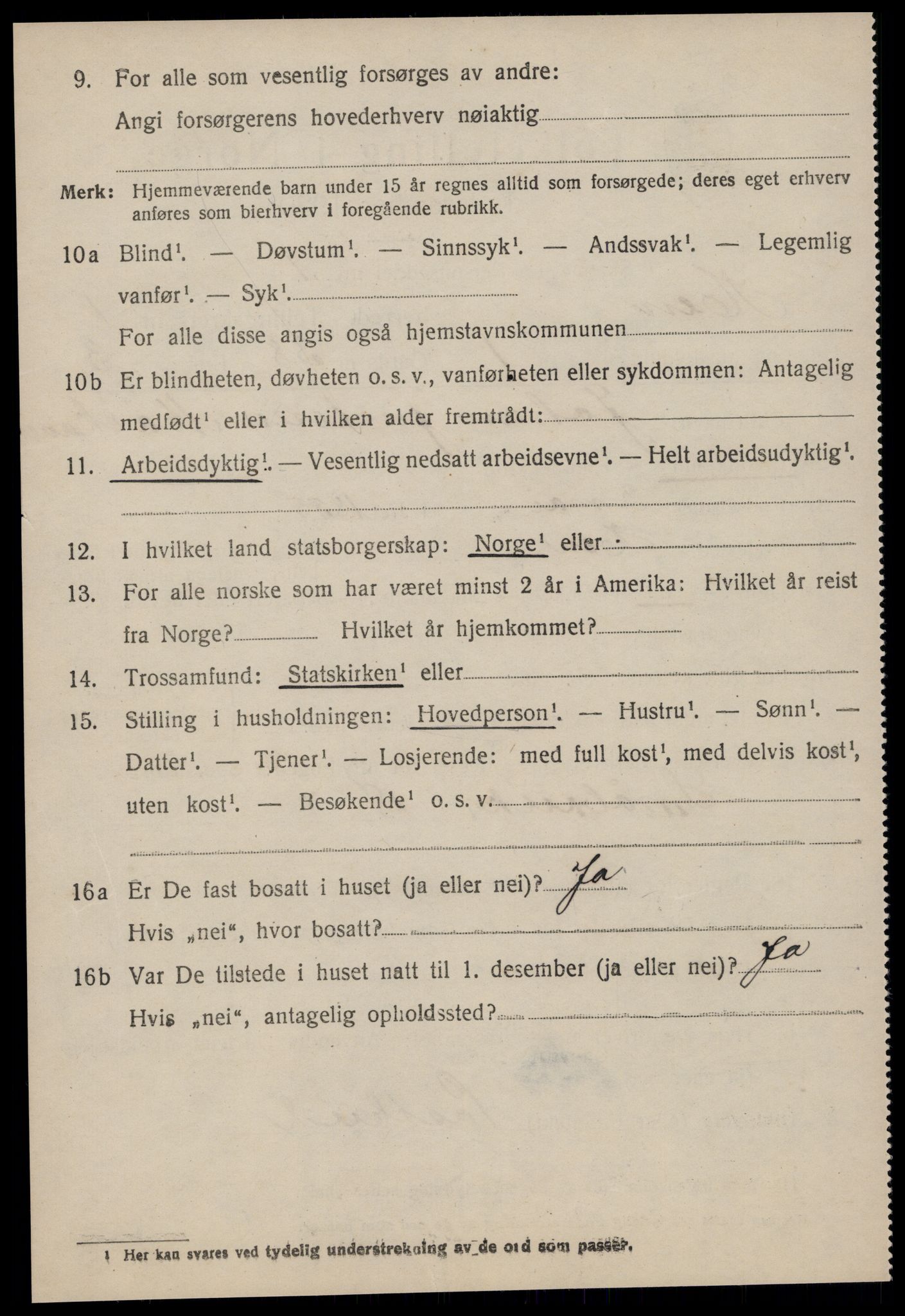 SAT, 1920 census for Hen, 1920, p. 467