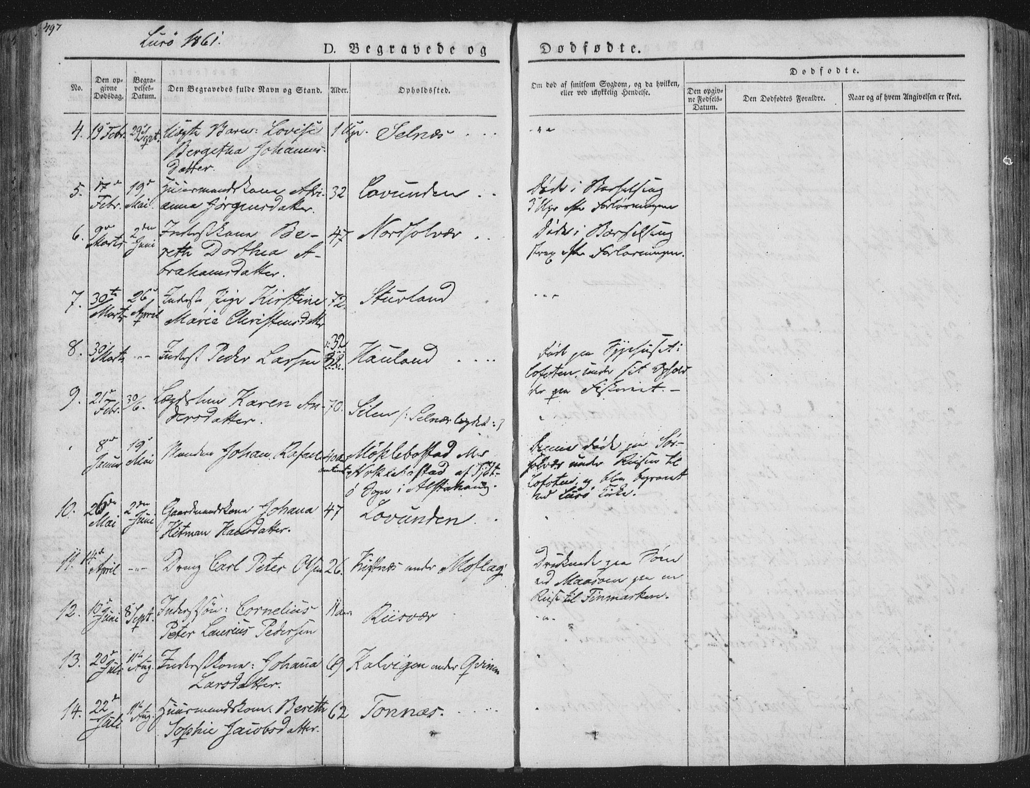 Ministerialprotokoller, klokkerbøker og fødselsregistre - Nordland, AV/SAT-A-1459/839/L0566: Parish register (official) no. 839A03, 1825-1862, p. 497