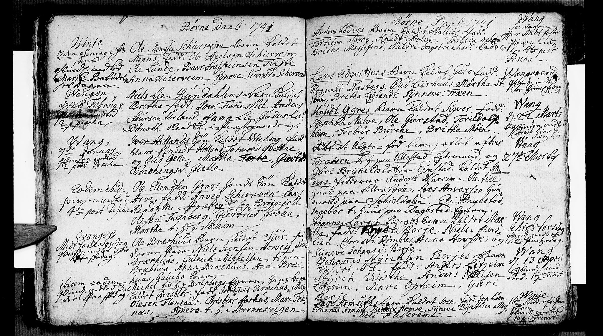 Voss sokneprestembete, AV/SAB-A-79001/H/Haa: Parish register (official) no. A 5, 1736-1743, p. 93