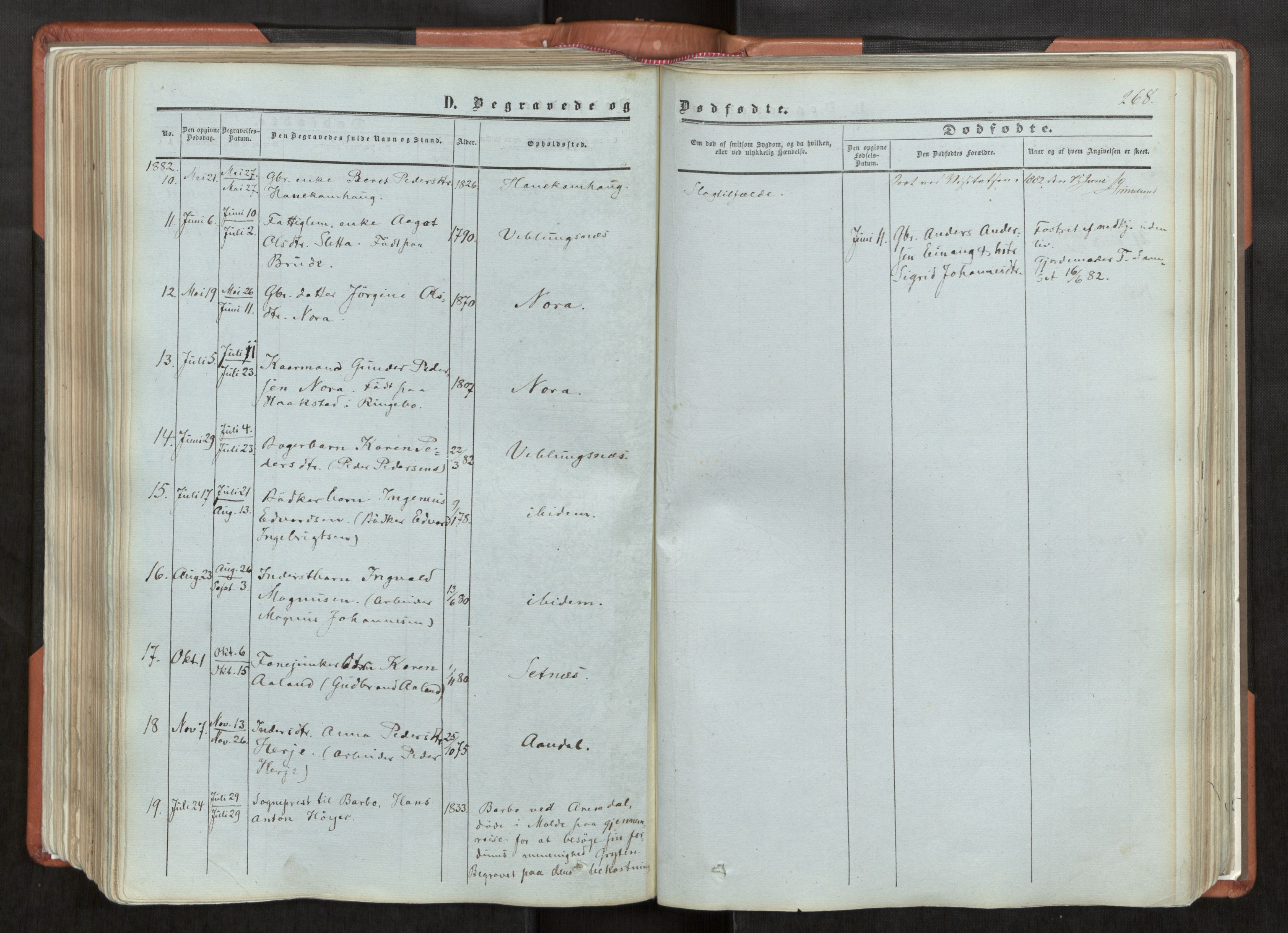 Ministerialprotokoller, klokkerbøker og fødselsregistre - Møre og Romsdal, AV/SAT-A-1454/544/L0572: Parish register (official) no. 544A05, 1854-1886, p. 268