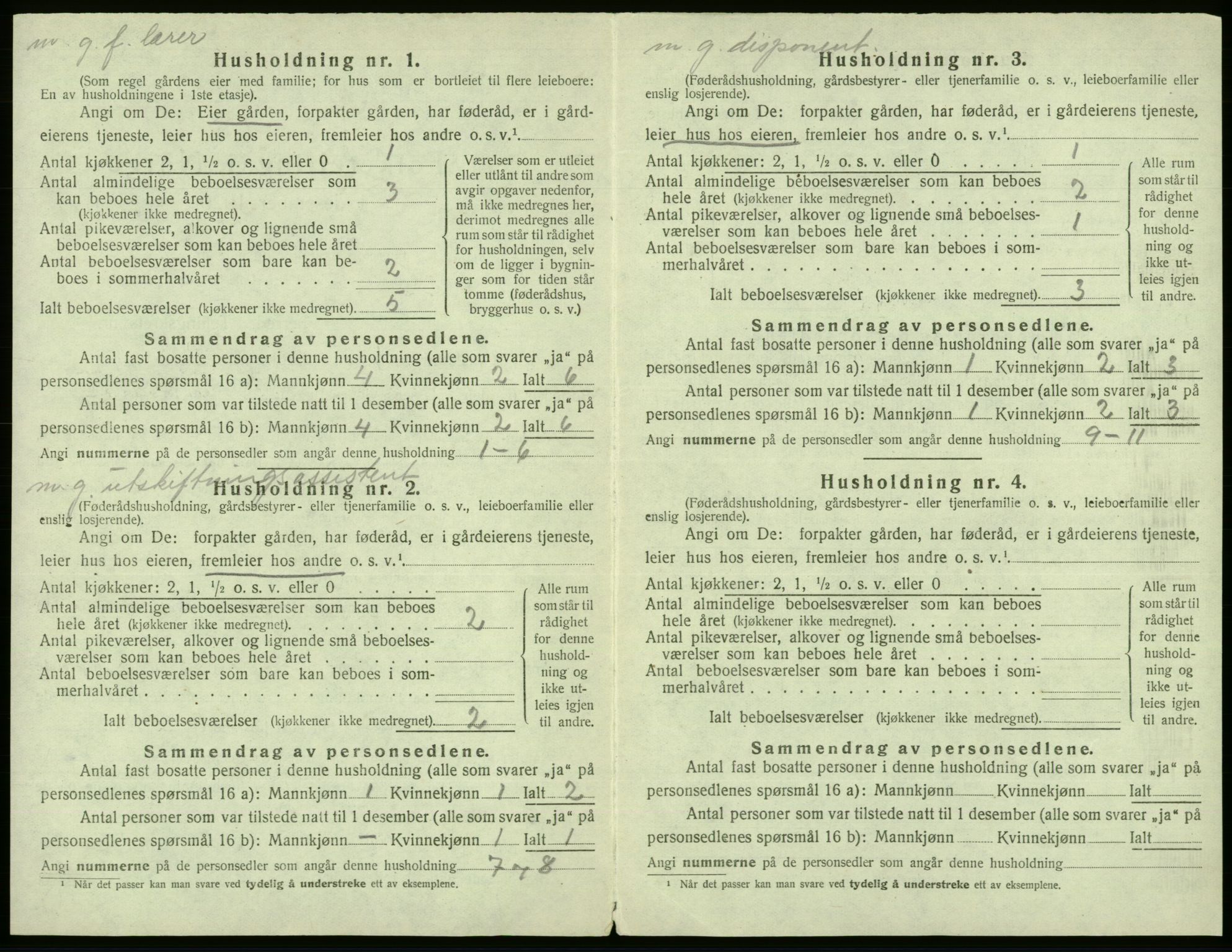 SAB, 1920 census for Fana, 1920, p. 2063