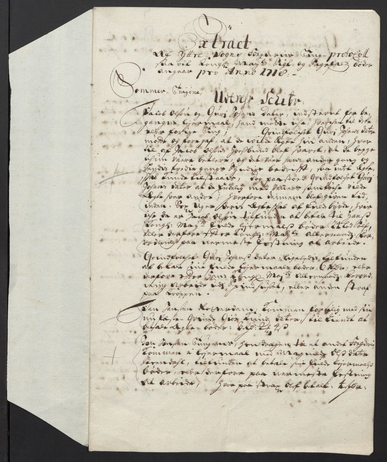 Rentekammeret inntil 1814, Reviderte regnskaper, Fogderegnskap, AV/RA-EA-4092/R52/L3321: Fogderegnskap Sogn, 1717-1718, p. 561