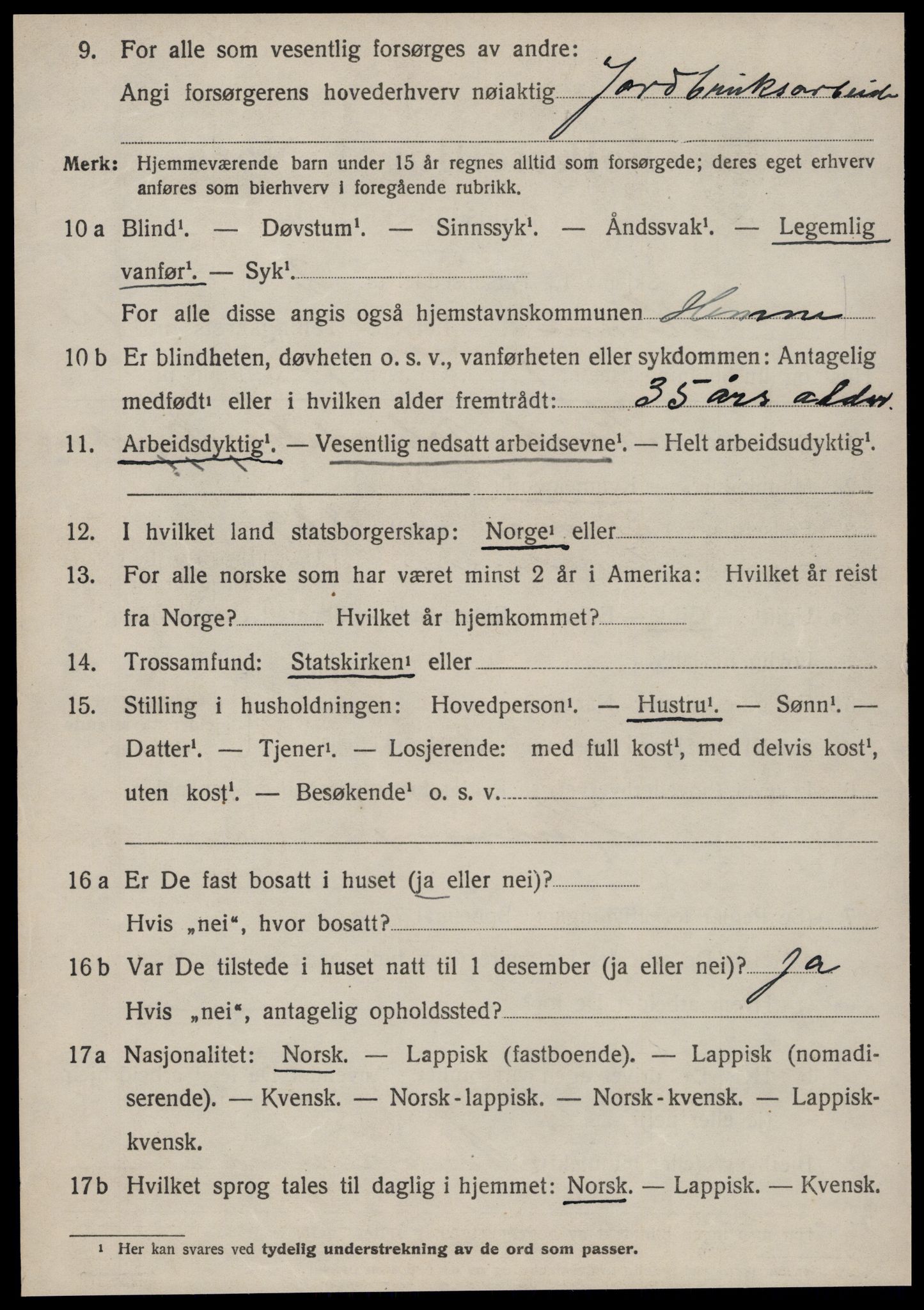 SAT, 1920 census for Hemne, 1920, p. 7933