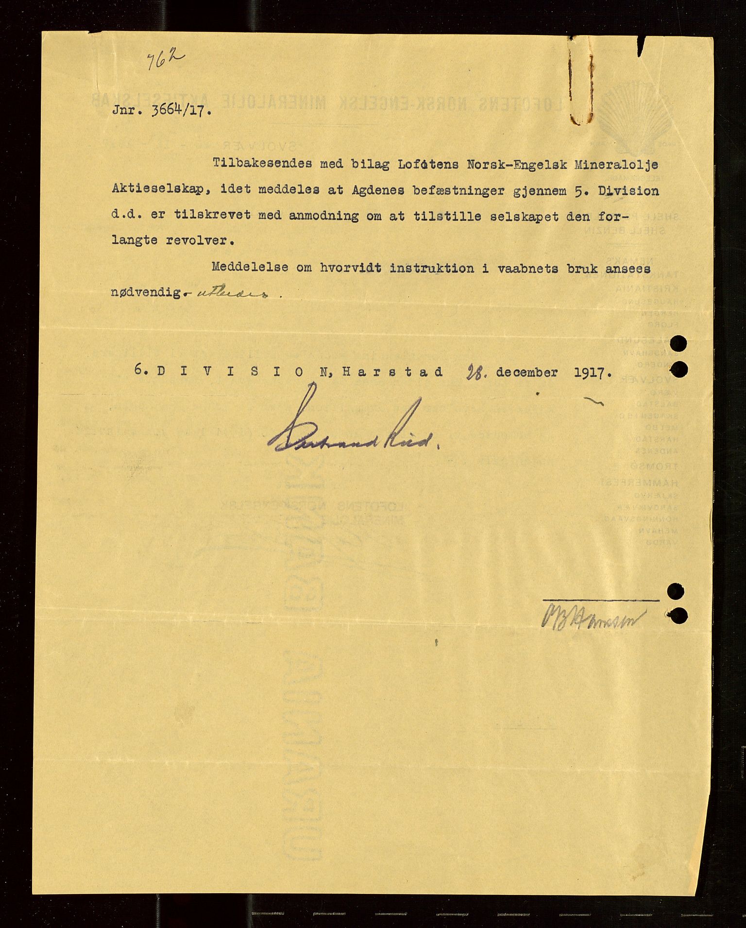 Pa 1521 - A/S Norske Shell, AV/SAST-A-101915/E/Ea/Eaa/L0022: Sjefskorrespondanse, 1918, p. 69