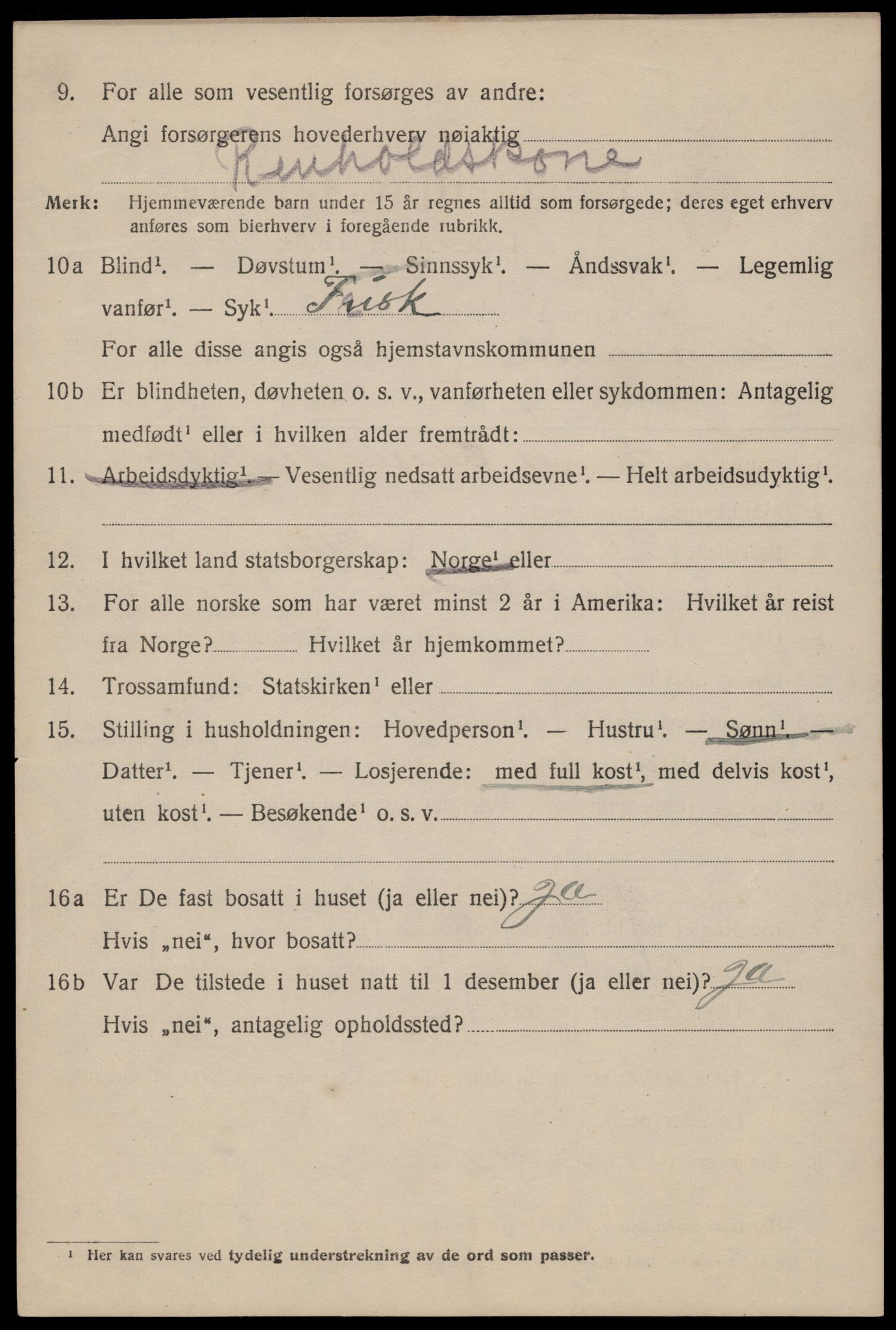 SAST, 1920 census for Haugesund, 1920, p. 32168