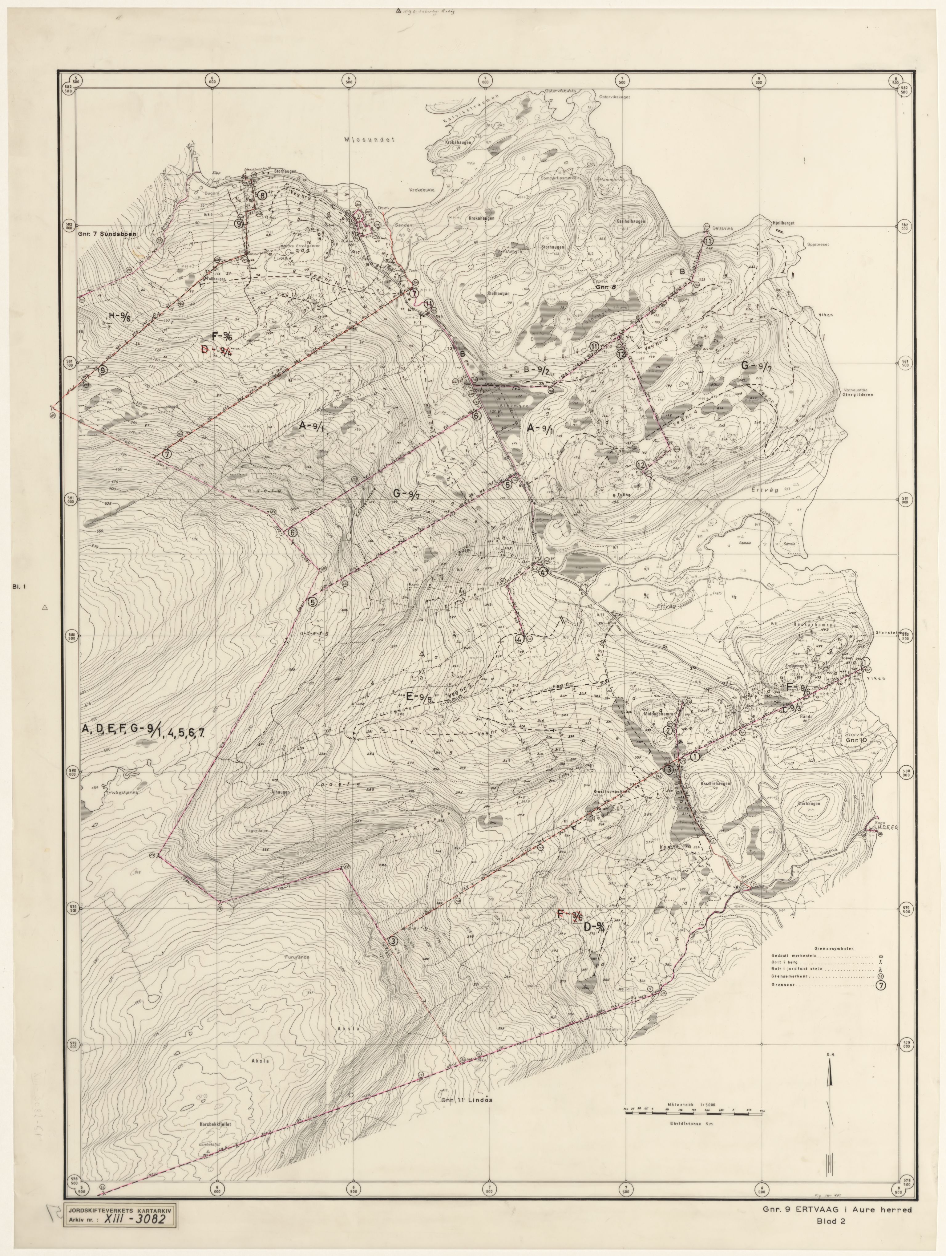 Jordskifteverkets kartarkiv, RA/S-3929/T, 1859-1988, p. 3889