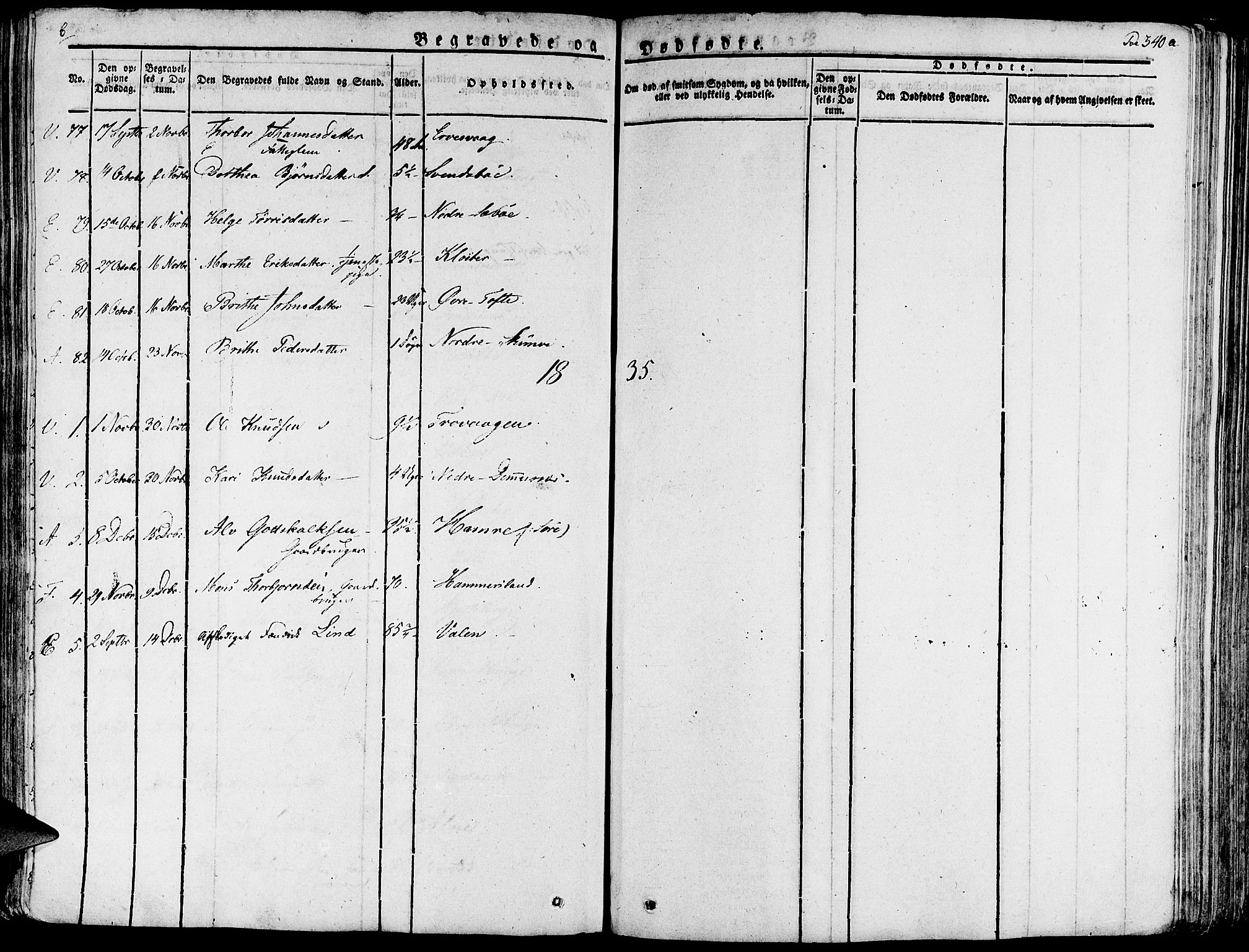Fjelberg sokneprestembete, SAB/A-75201/H/Haa: Parish register (official) no. A 5, 1822-1834, p. 340