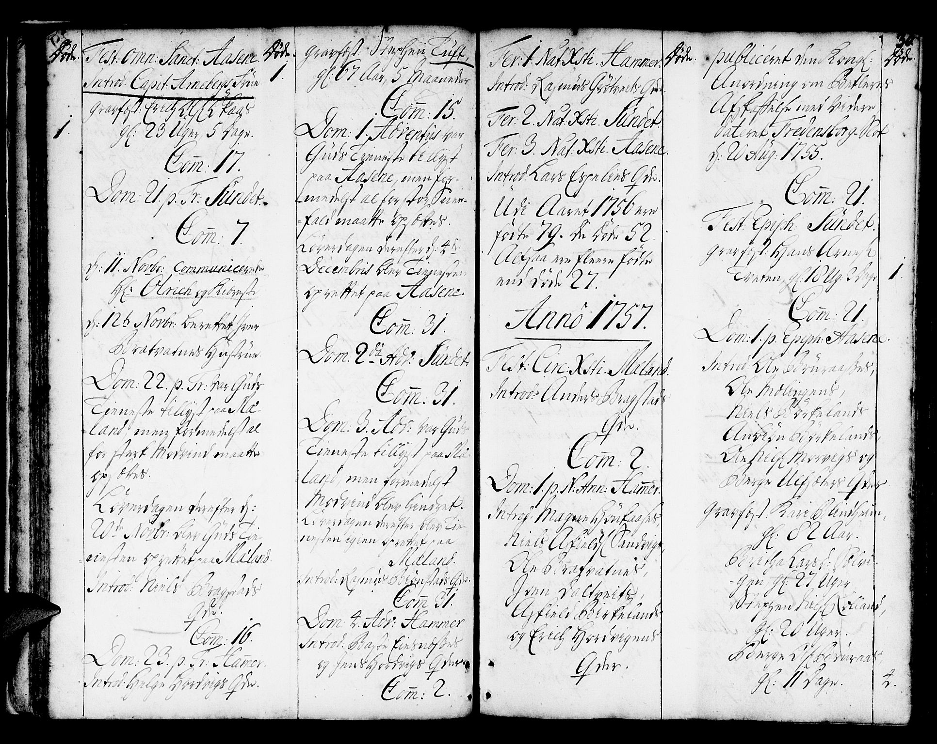 Hamre sokneprestembete, AV/SAB-A-75501/H/Ha/Haa/Haaa/L0006: Parish register (official) no. A 6, 1750-1761, p. 30