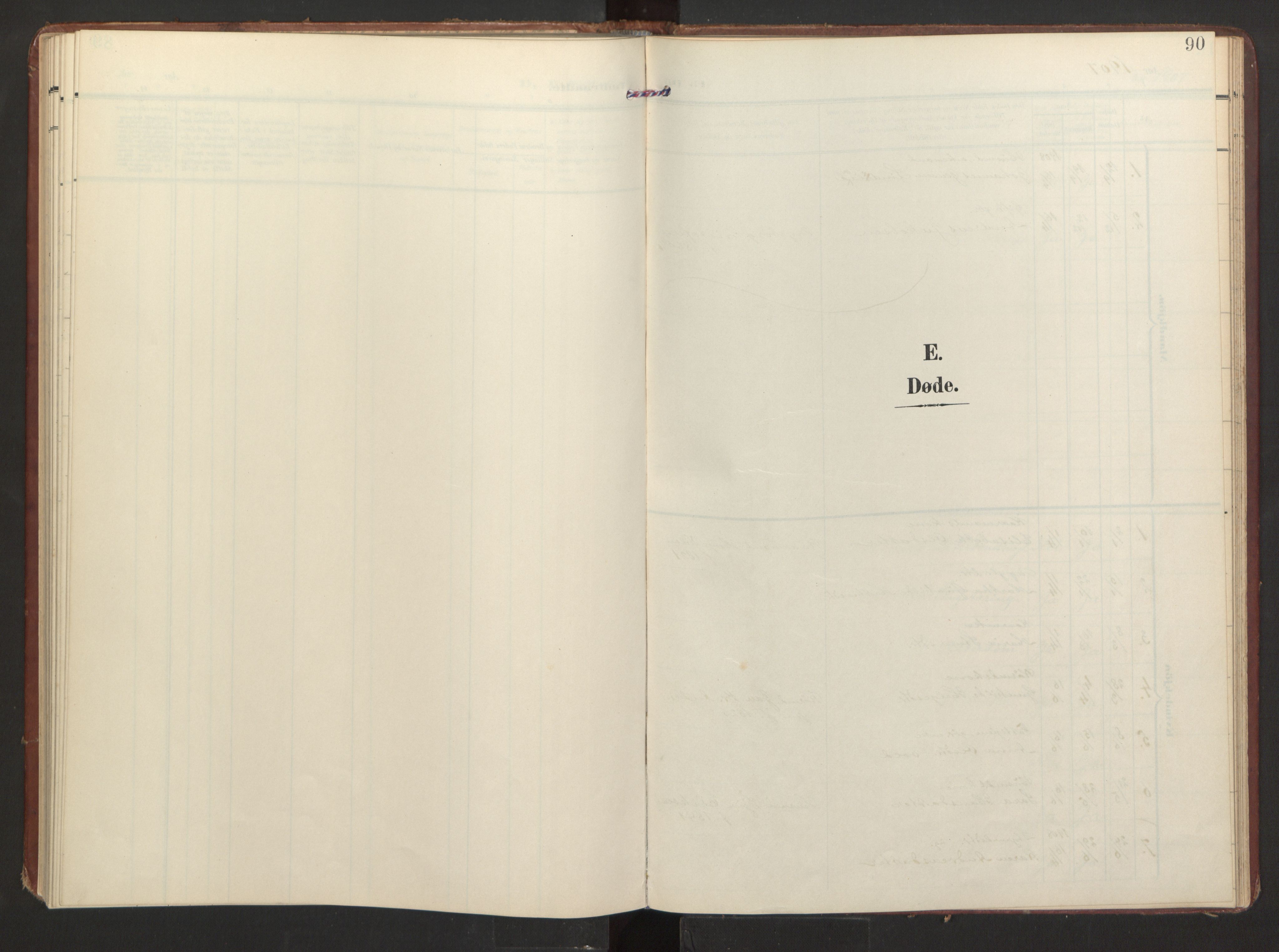 Finnås sokneprestembete, SAB/A-99925/H/Ha/Haa/Haad/L0003: Parish register (official) no. D 3, 1907-1921, p. 90