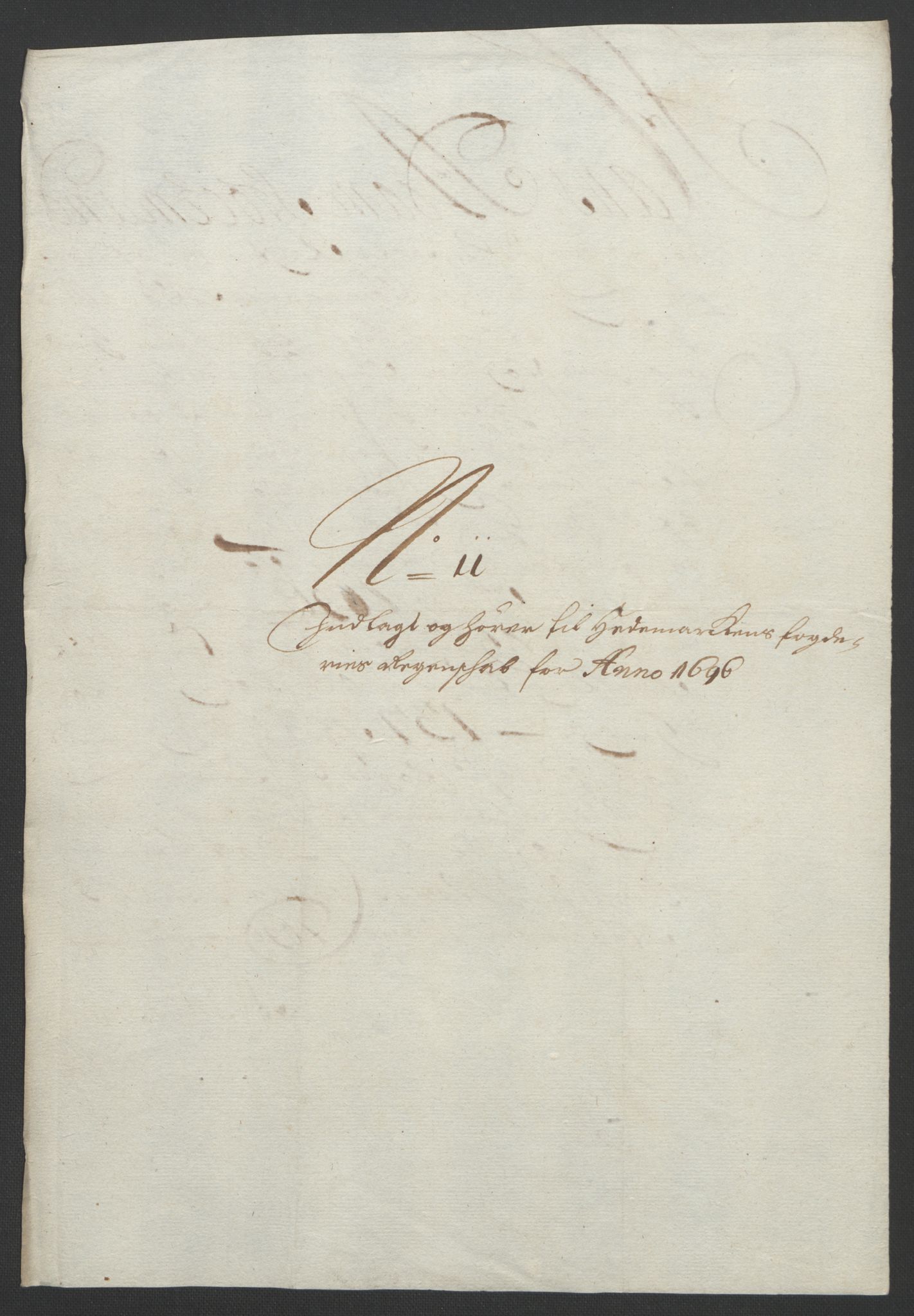 Rentekammeret inntil 1814, Reviderte regnskaper, Fogderegnskap, AV/RA-EA-4092/R16/L1036: Fogderegnskap Hedmark, 1695-1696, p. 403