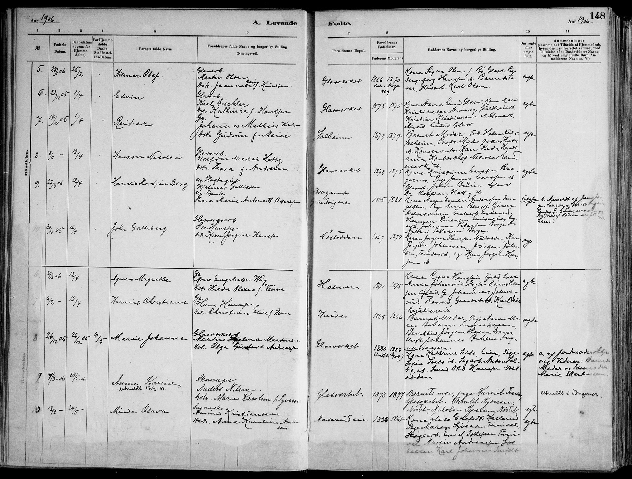 Skoger kirkebøker, AV/SAKO-A-59/F/Fa/L0006: Parish register (official) no. I 6, 1885-1910, p. 148