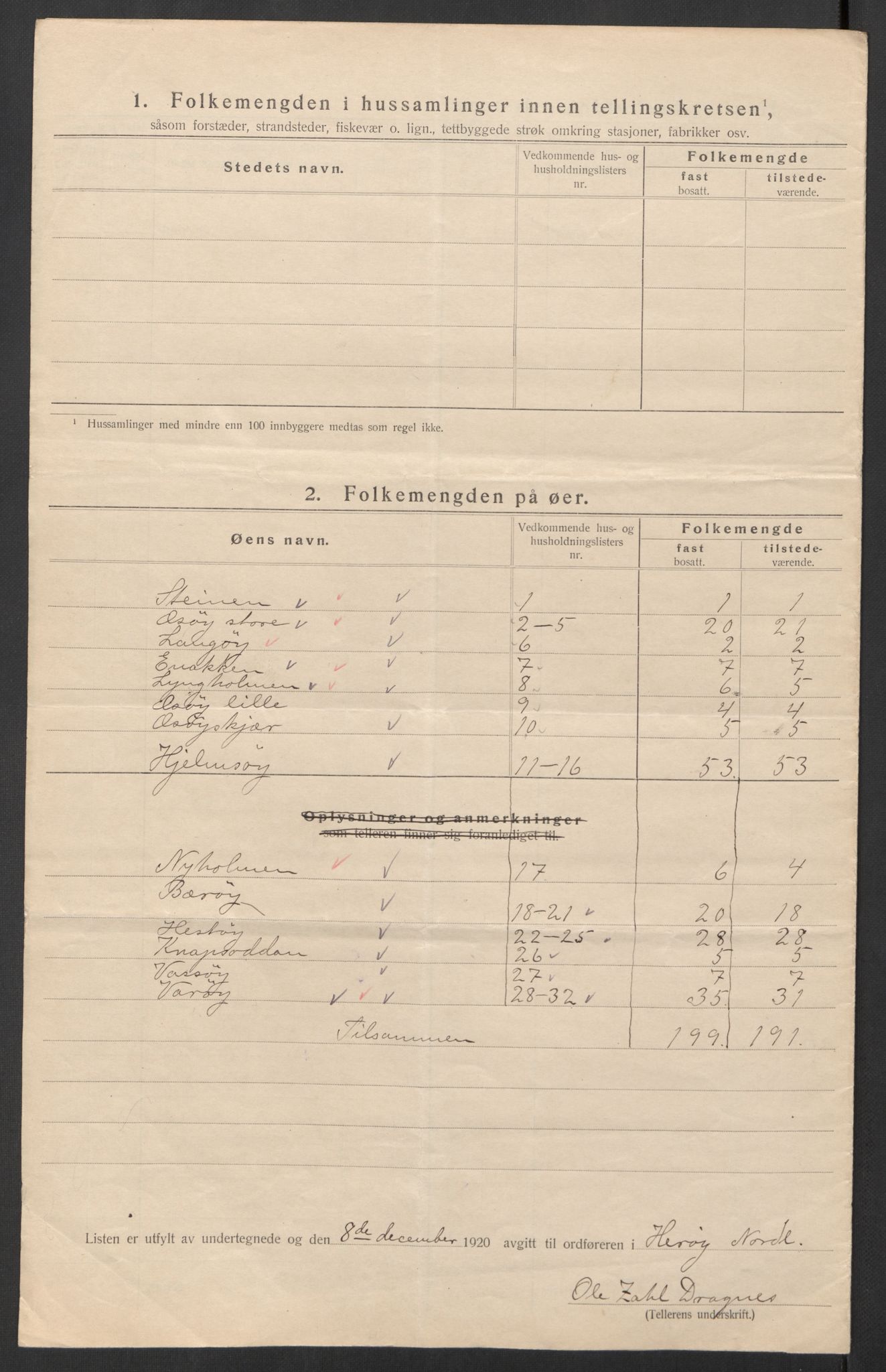 SAT, 1920 census for Herøy, 1920, p. 29