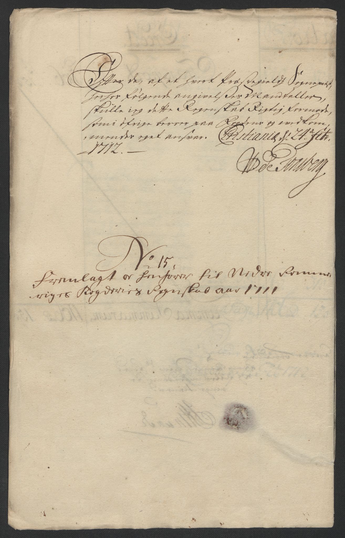 Rentekammeret inntil 1814, Reviderte regnskaper, Fogderegnskap, AV/RA-EA-4092/R11/L0593: Fogderegnskap Nedre Romerike, 1711, p. 188