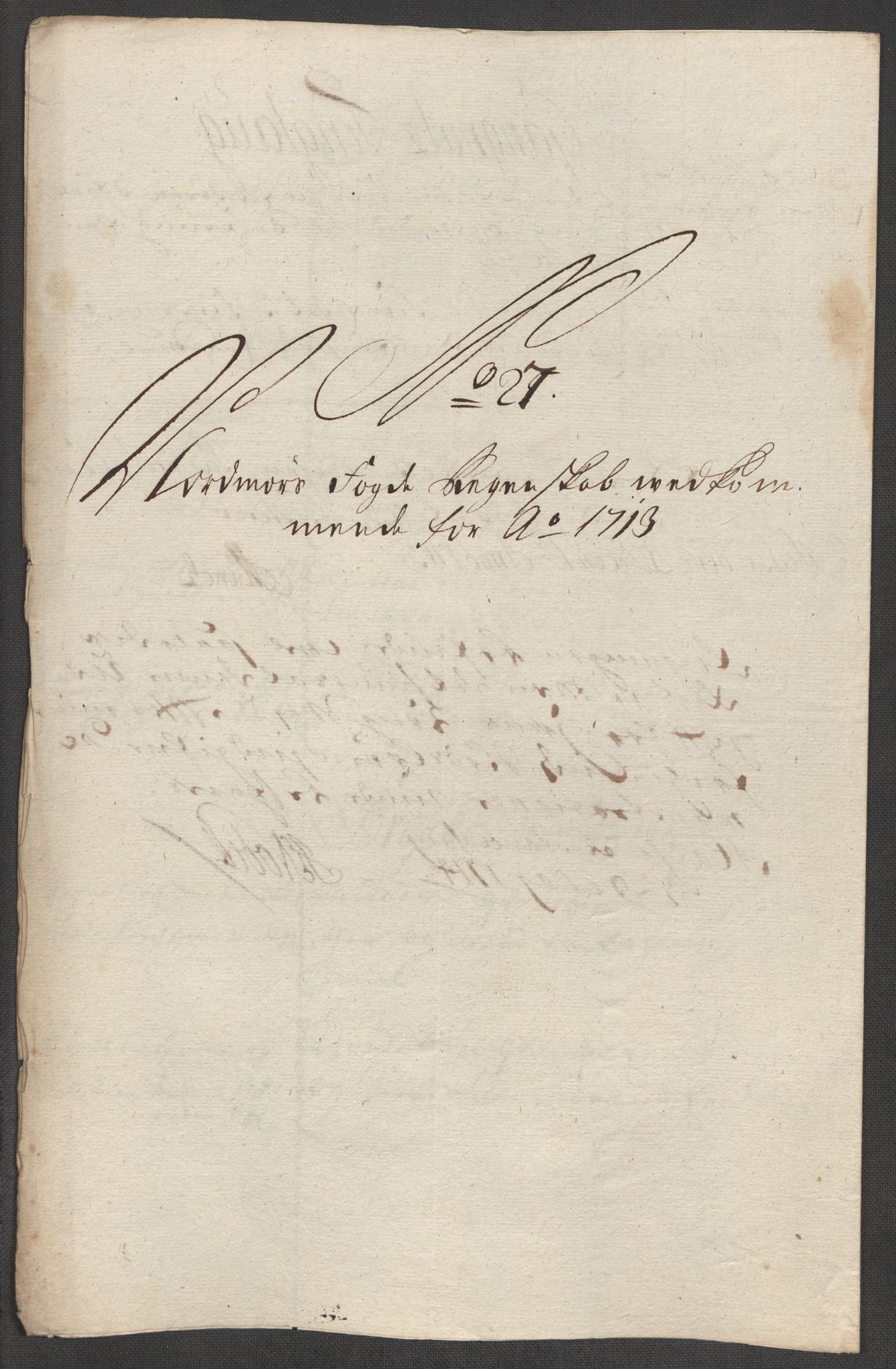 Rentekammeret inntil 1814, Reviderte regnskaper, Fogderegnskap, RA/EA-4092/R56/L3747: Fogderegnskap Nordmøre, 1713, p. 176