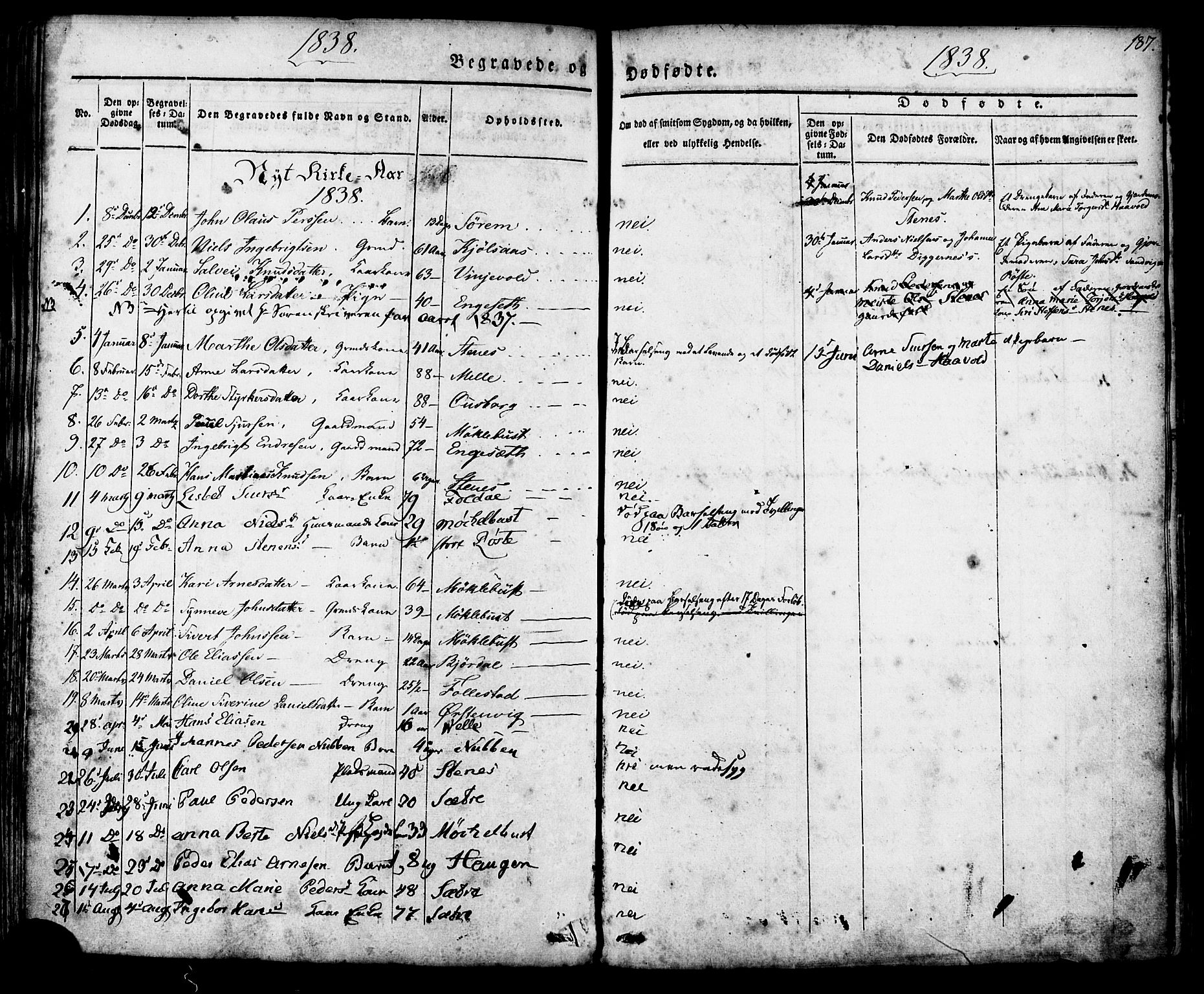 Ministerialprotokoller, klokkerbøker og fødselsregistre - Møre og Romsdal, AV/SAT-A-1454/513/L0174: Parish register (official) no. 513A01, 1831-1855, p. 187