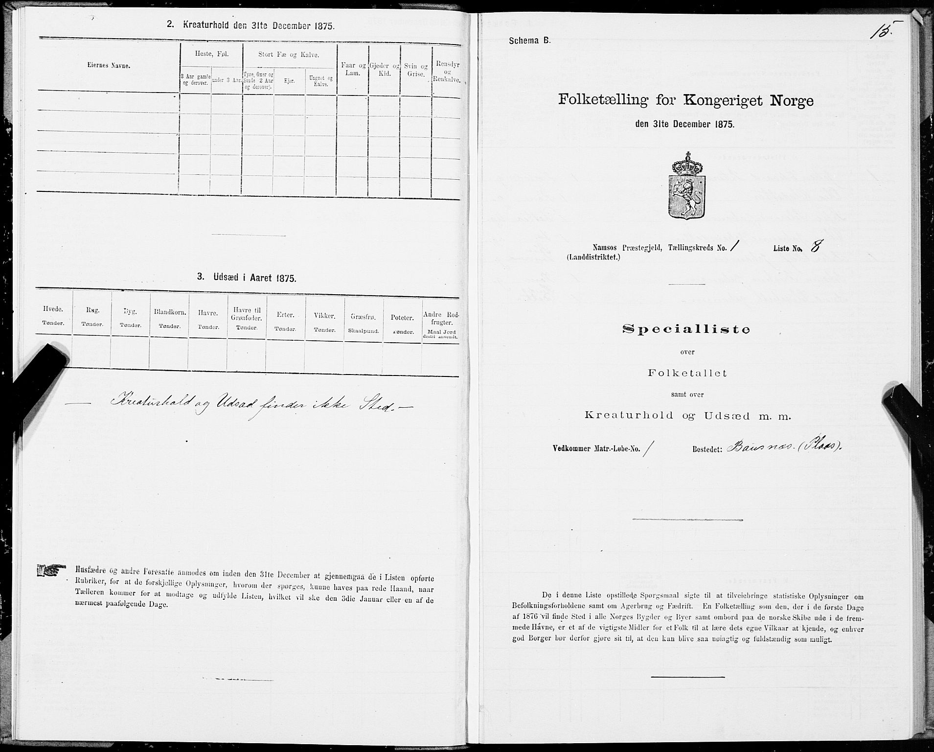 SAT, 1875 census for 1745L Namsos/Vemundvik og Sævik, 1875, p. 1015