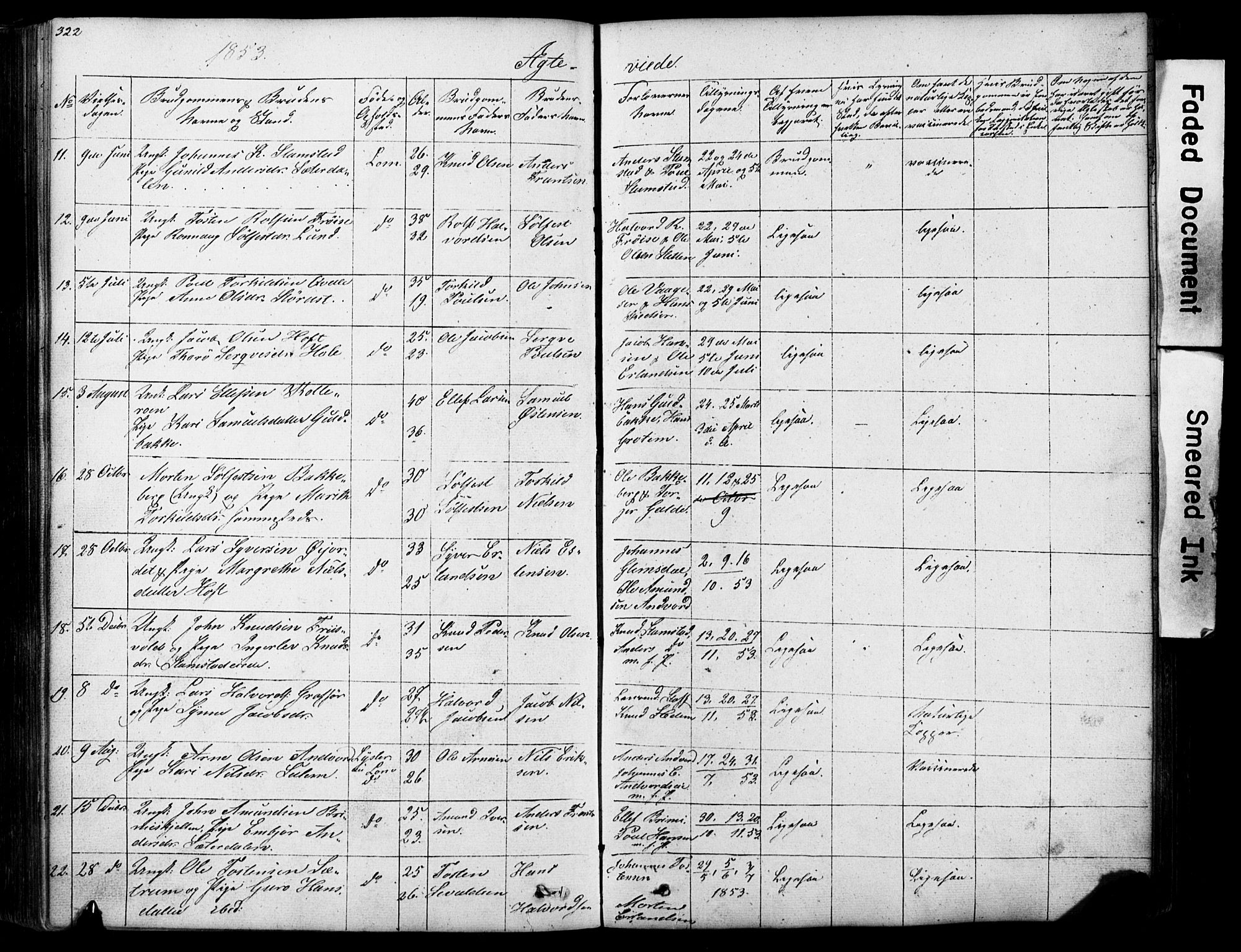 Lom prestekontor, SAH/PREST-070/L/L0012: Parish register (copy) no. 12, 1845-1873, p. 322-323