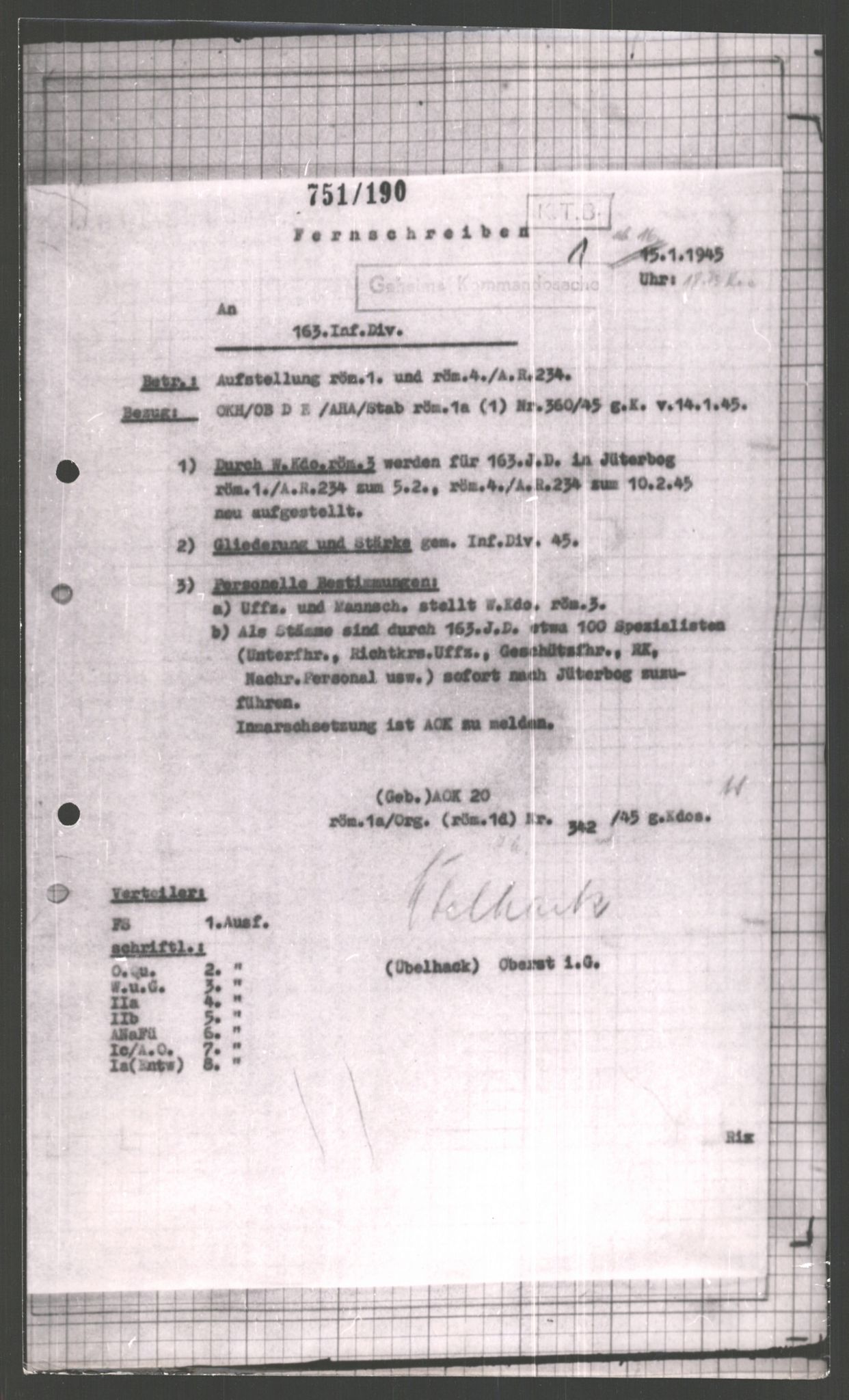 Forsvarets Overkommando. 2 kontor. Arkiv 11.4. Spredte tyske arkivsaker, AV/RA-RAFA-7031/D/Dar/Dara/L0002: Krigsdagbøker for 20. Gebirgs-Armee-Oberkommando (AOK 20), 1945, p. 88