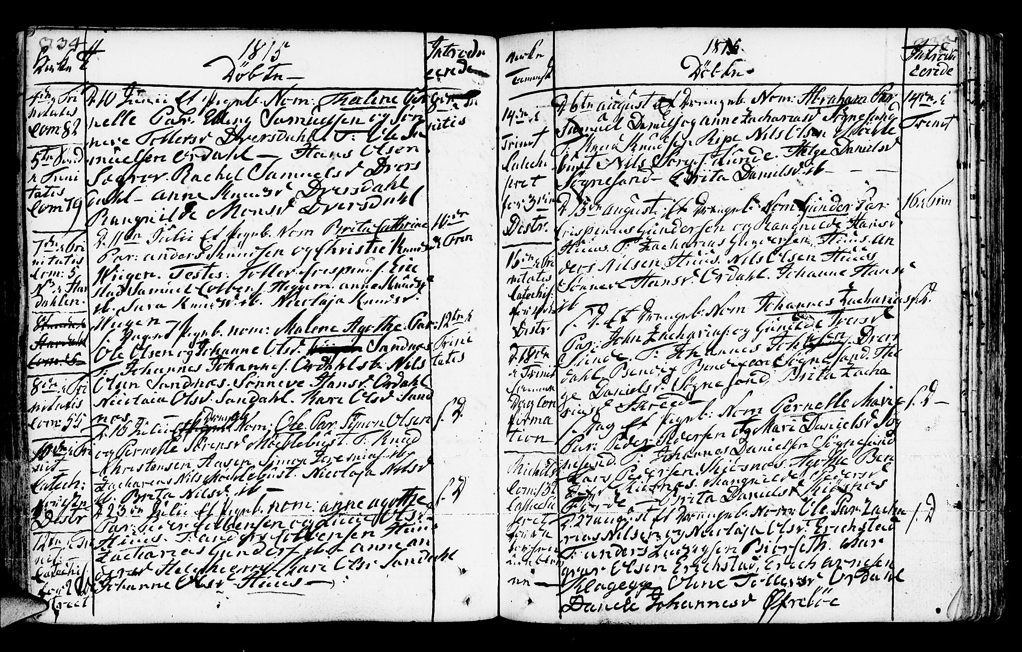 Jølster sokneprestembete, AV/SAB-A-80701/H/Haa/Haaa/L0006: Parish register (official) no. A 6, 1790-1821, p. 334-335