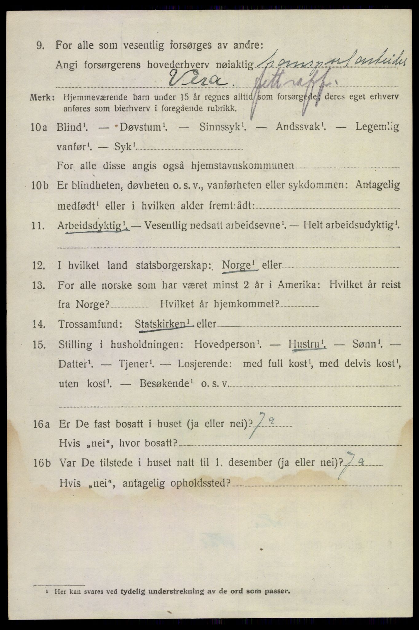 SAKO, 1920 census for Sandeherred, 1920, p. 19327