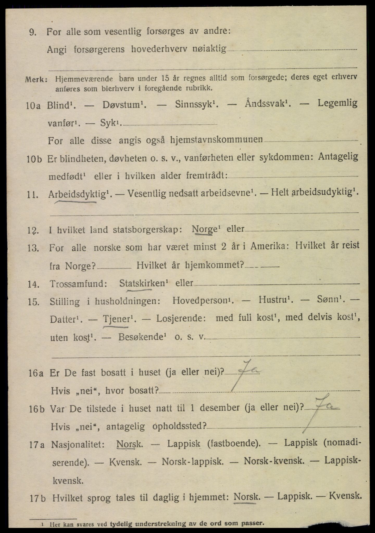 SAT, 1920 census for Frosta, 1920, p. 4759