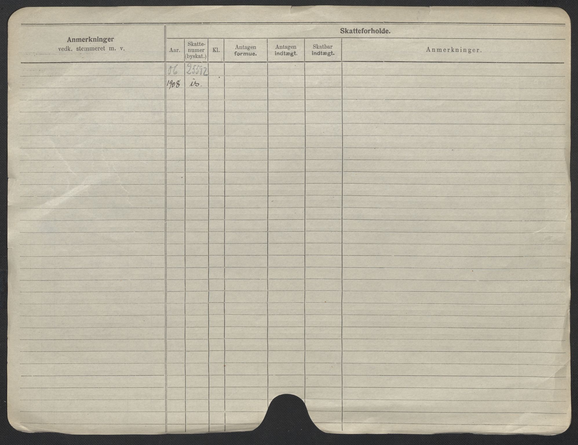 Oslo folkeregister, Registerkort, AV/SAO-A-11715/F/Fa/Fac/L0025: Kvinner, 1906-1914, p. 1b