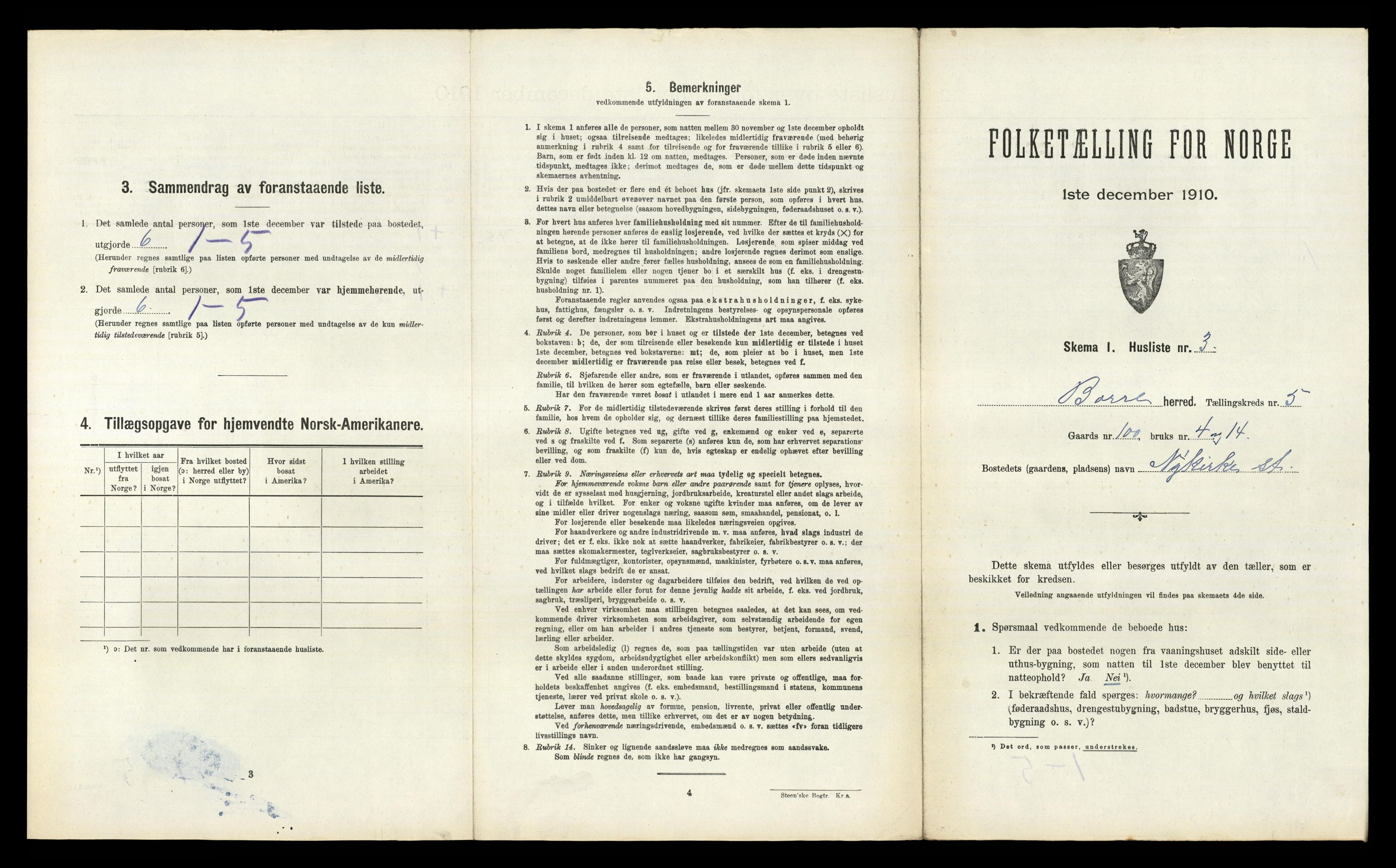 RA, 1910 census for Borre, 1910, p. 859