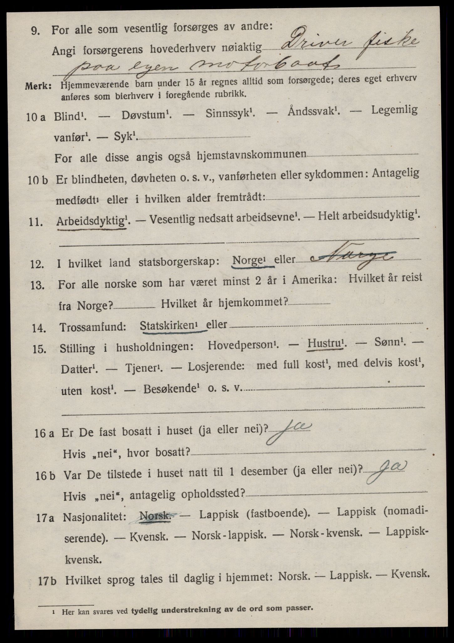 SAT, 1920 census for Sør-Frøya, 1920, p. 2818