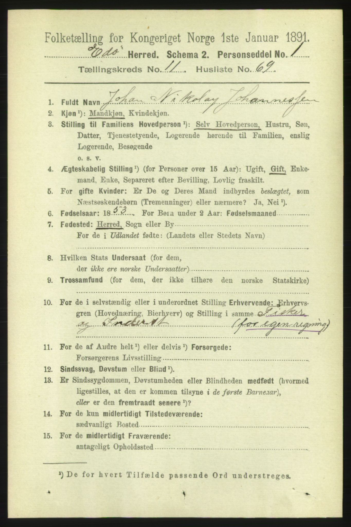 RA, 1891 census for 1573 Edøy, 1891, p. 3324