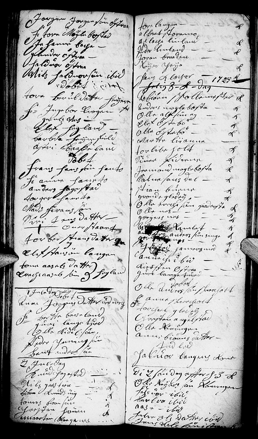 Holt sokneprestkontor, AV/SAK-1111-0021/F/Fb/L0002: Parish register (copy) no. B 2, 1715-1727, p. 126