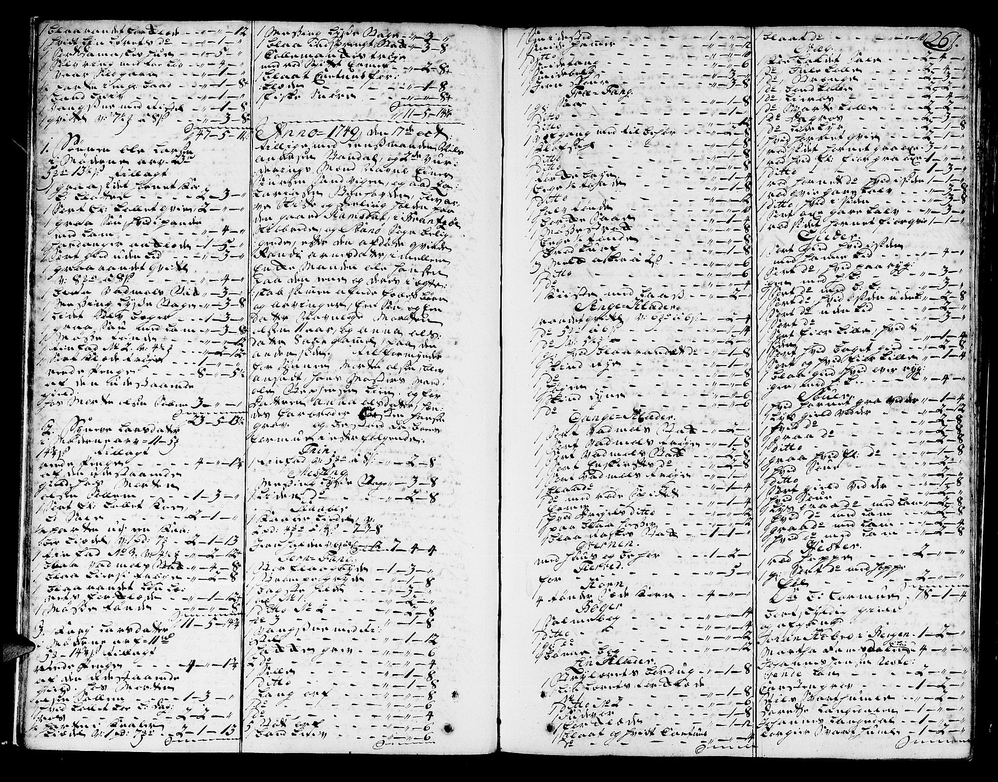 Sunnfjord tingrett, AV/SAB-A-3201/1/H/Ha/Hab/L0005b: Skifteprotokioll, folio 252-478, 1749-1752, p. 260b-261a