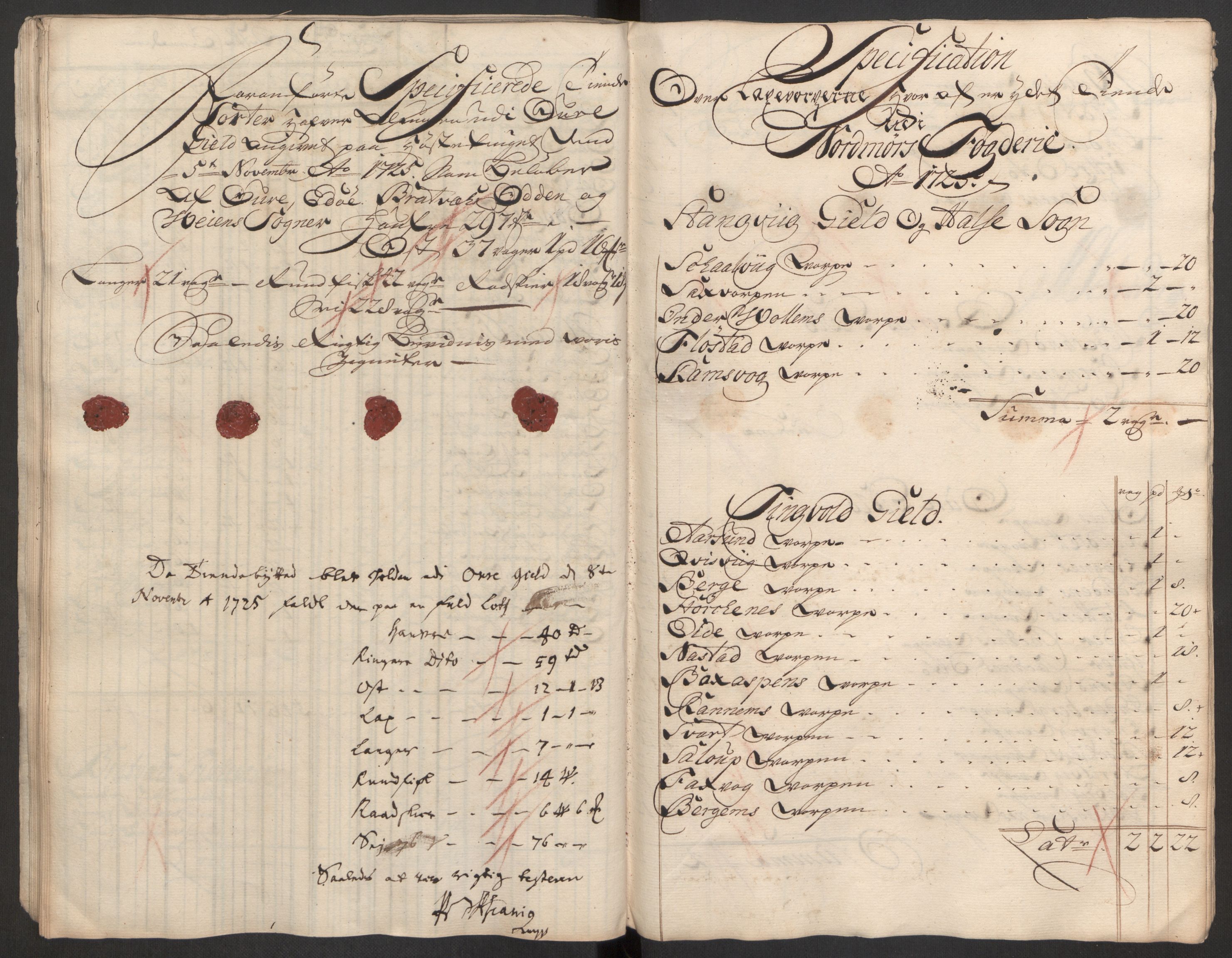 Rentekammeret inntil 1814, Reviderte regnskaper, Fogderegnskap, AV/RA-EA-4092/R56/L3758: Fogderegnskap Nordmøre, 1725, p. 207