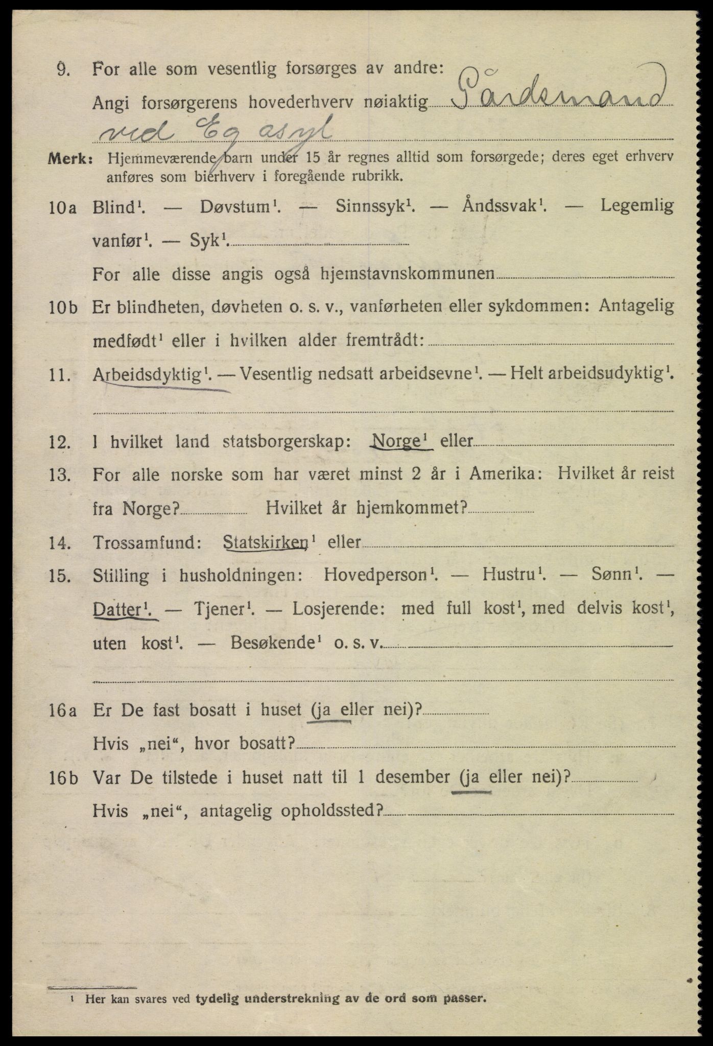 SAK, 1920 census for Kristiansand, 1920, p. 40136