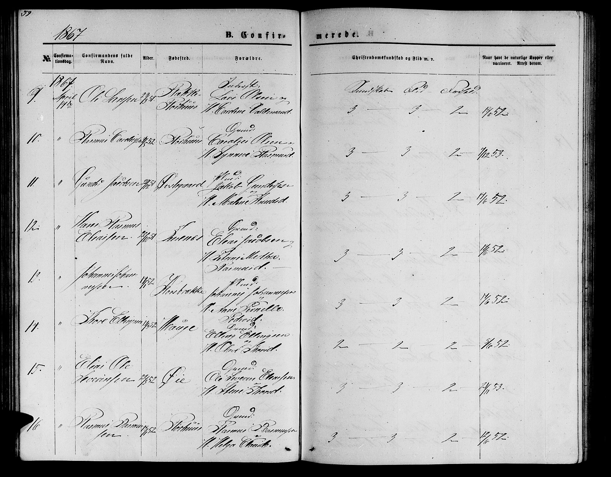 Ministerialprotokoller, klokkerbøker og fødselsregistre - Møre og Romsdal, SAT/A-1454/517/L0229: Parish register (copy) no. 517C02, 1864-1879, p. 59