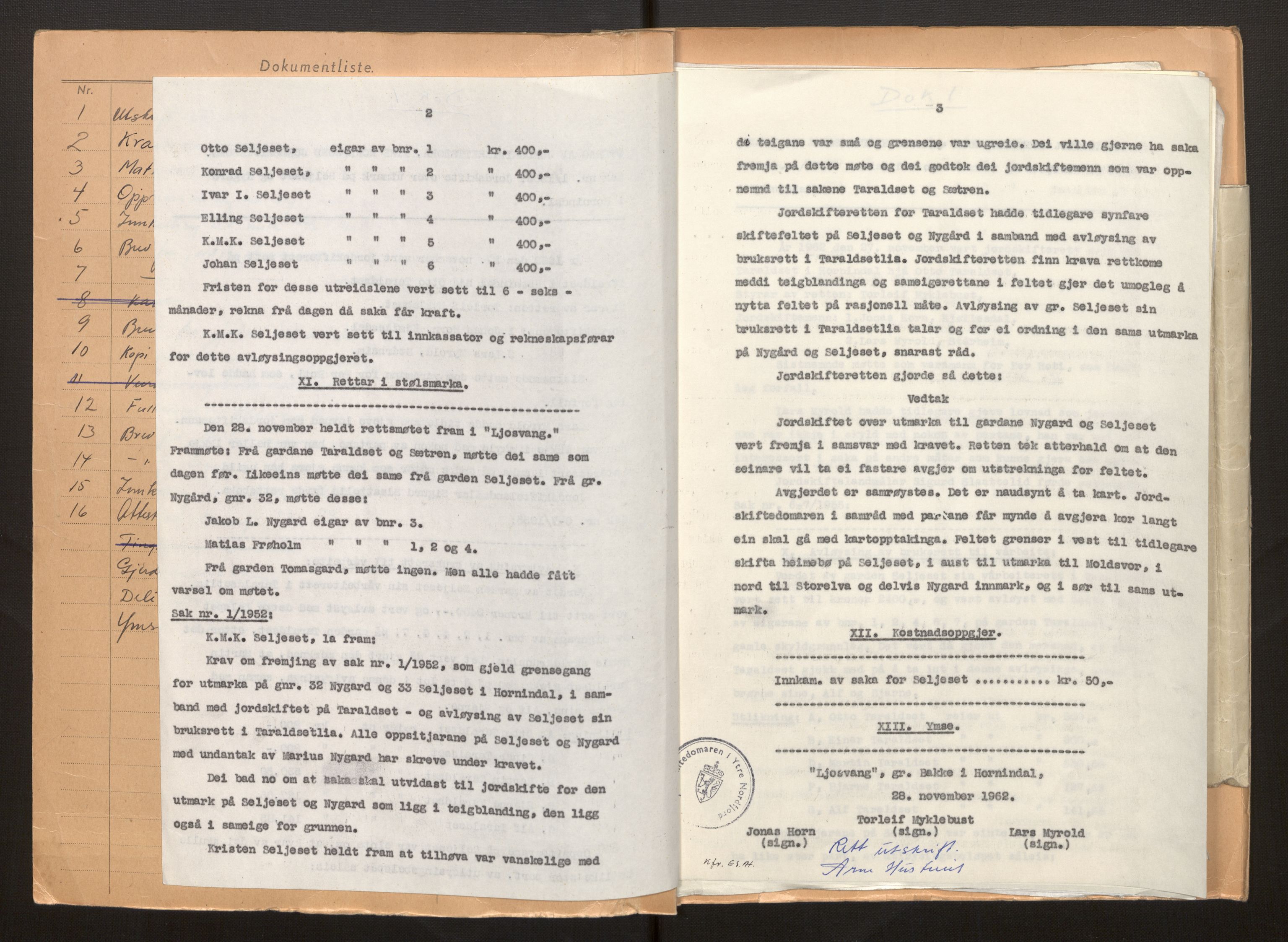 Sogn og Fjordane jordskiftedøme - I Nordfjord jordskiftedistrikt, AV/SAB-A-6001/B/L0107: Jordskiftedokument, 1962-1968, p. 4