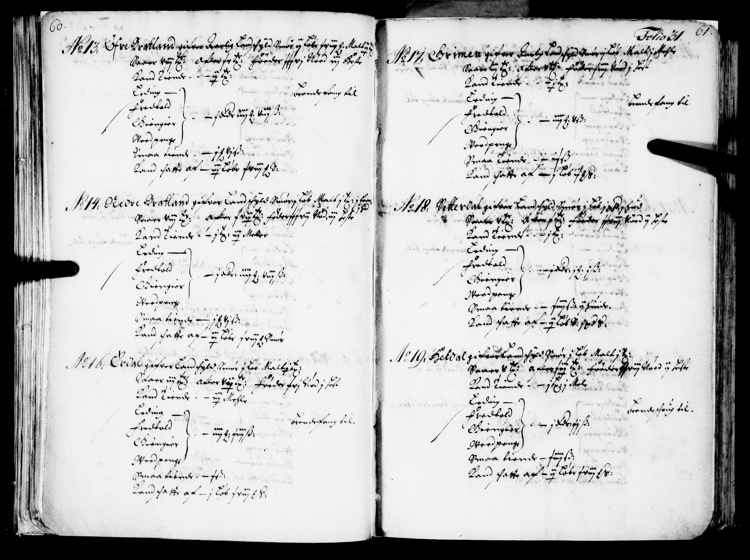 Rentekammeret inntil 1814, Realistisk ordnet avdeling, AV/RA-EA-4070/N/Nb/Nba/L0039: Nordhordland fogderi, 1667, p. 30b-31a