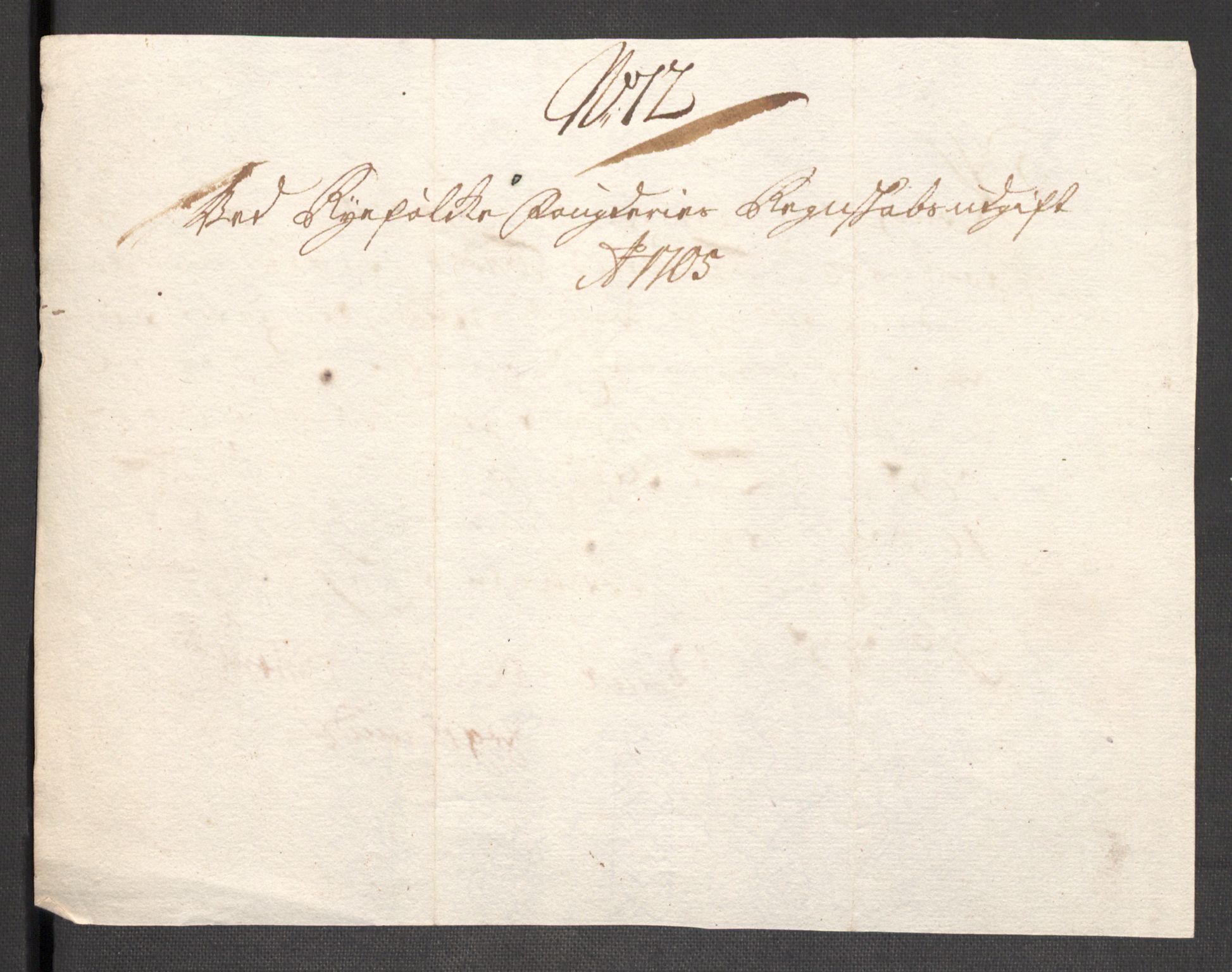 Rentekammeret inntil 1814, Reviderte regnskaper, Fogderegnskap, RA/EA-4092/R47/L2860: Fogderegnskap Ryfylke, 1703-1705, p. 528