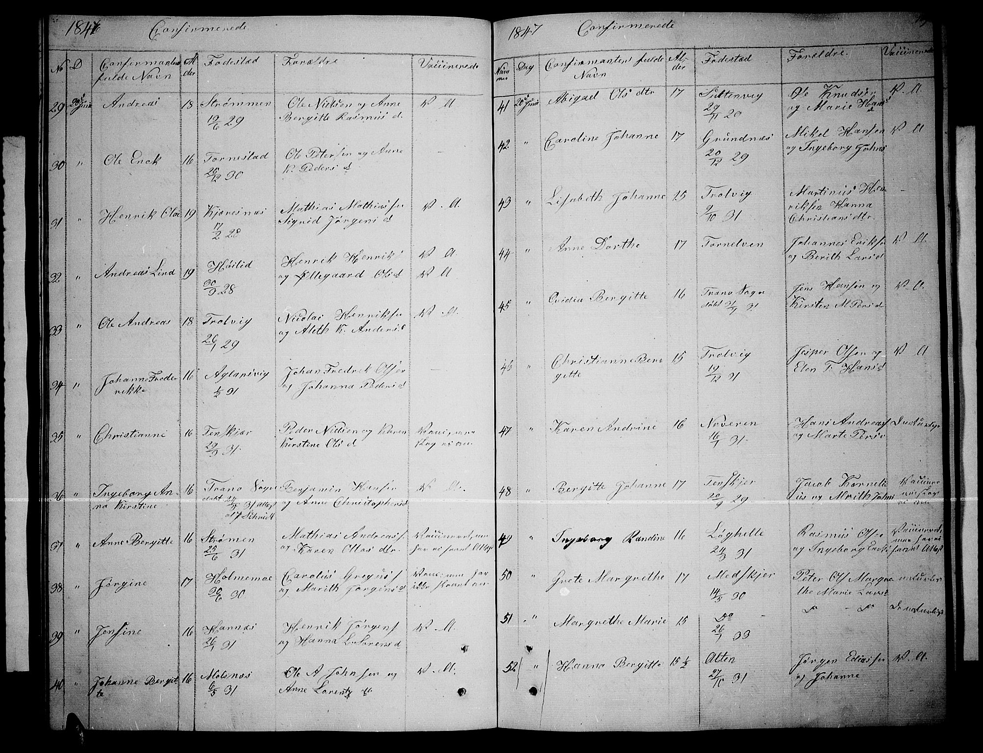 Lenvik sokneprestembete, AV/SATØ-S-1310/H/Ha/Hab/L0003klokker: Parish register (copy) no. 3, 1844-1858, p. 109