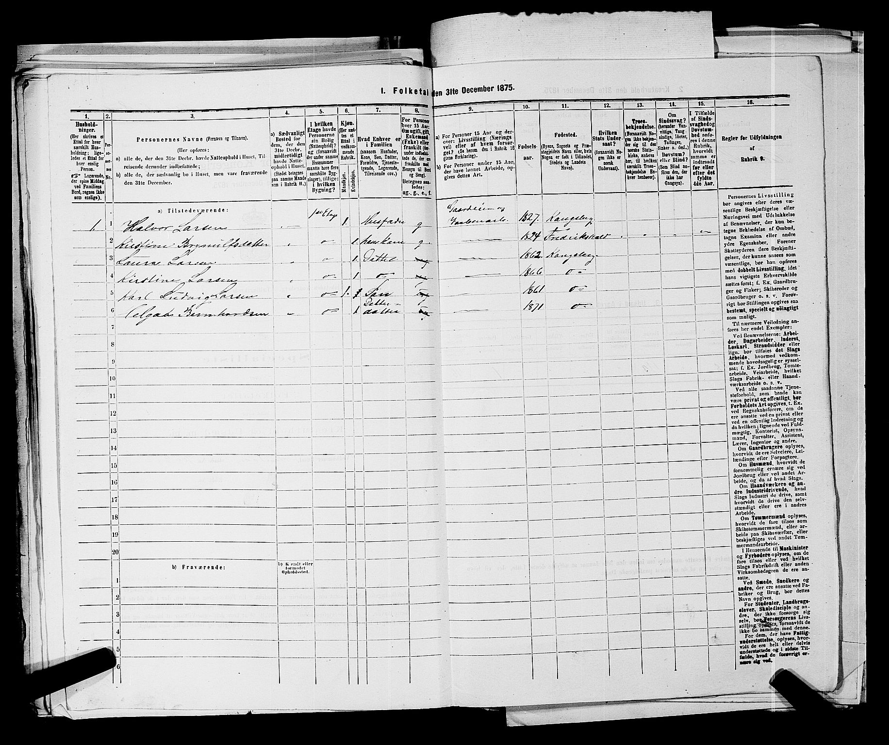 SAKO, 1875 census for 0604B Kongsberg/Kongsberg, 1875, p. 558