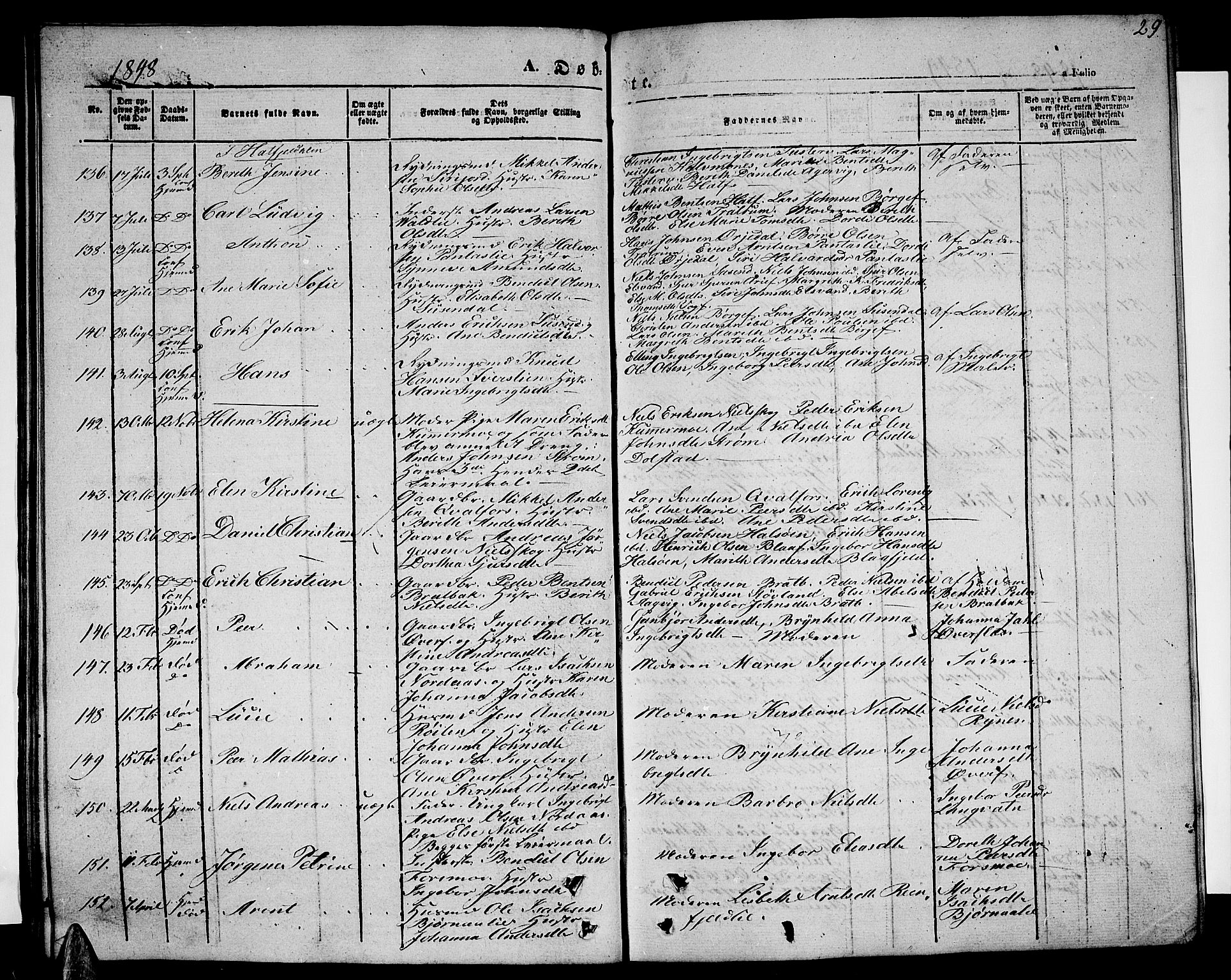 Ministerialprotokoller, klokkerbøker og fødselsregistre - Nordland, SAT/A-1459/820/L0300: Parish register (copy) no. 820C02, 1846-1850, p. 29