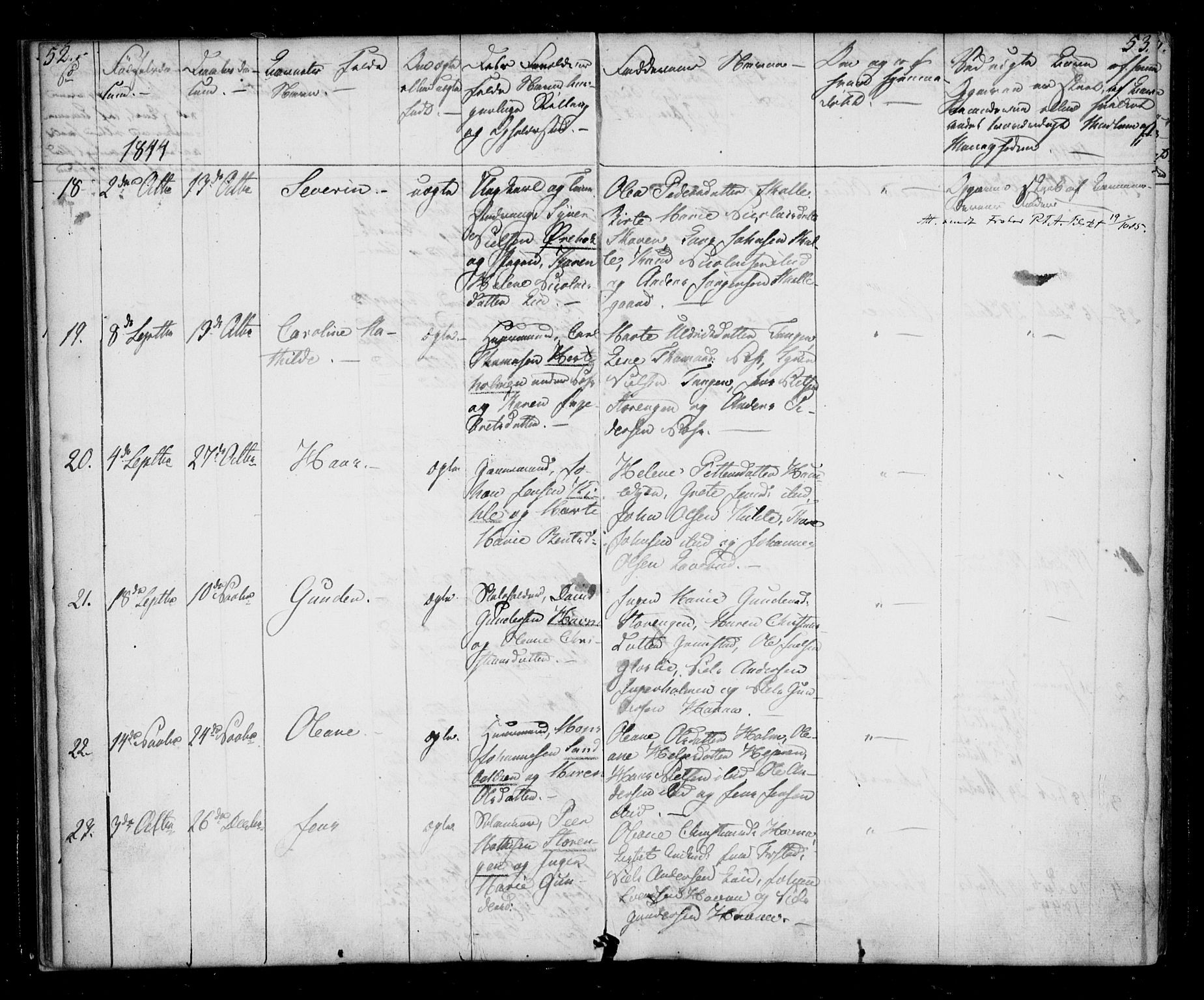 Borge prestekontor Kirkebøker, AV/SAO-A-10903/F/Fb/L0001: Parish register (official) no. II 1, 1836-1852, p. 52-53