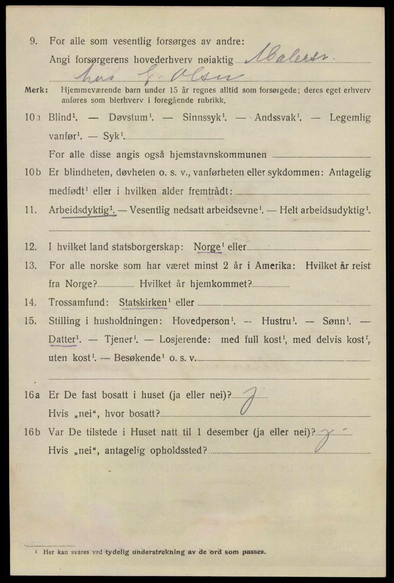 SAO, 1920 census for Fredrikstad, 1920, p. 27376