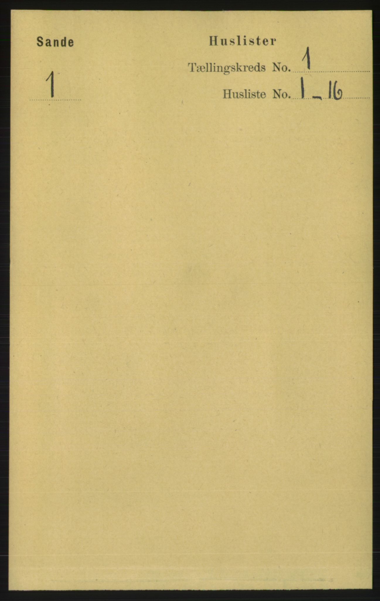 RA, 1891 census for 1514 Sande, 1891, p. 36