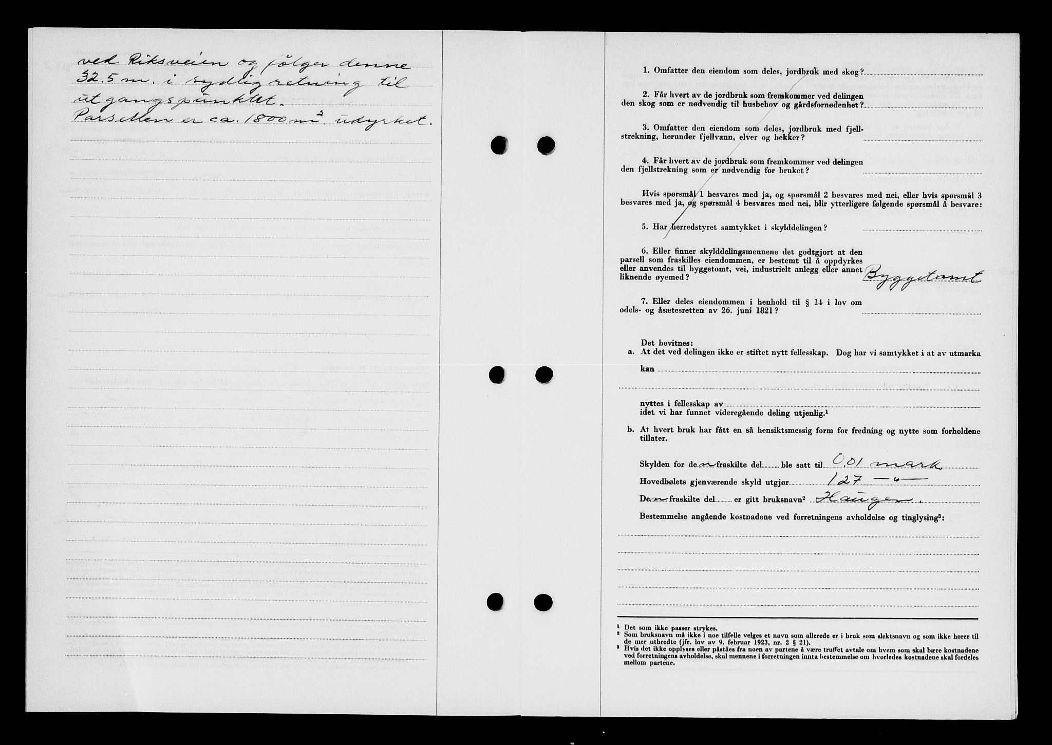 Karmsund sorenskriveri, SAST/A-100311/01/II/IIB/L0125: Mortgage book no. 105A, 1957-1957, Diary no: : 1884/1957