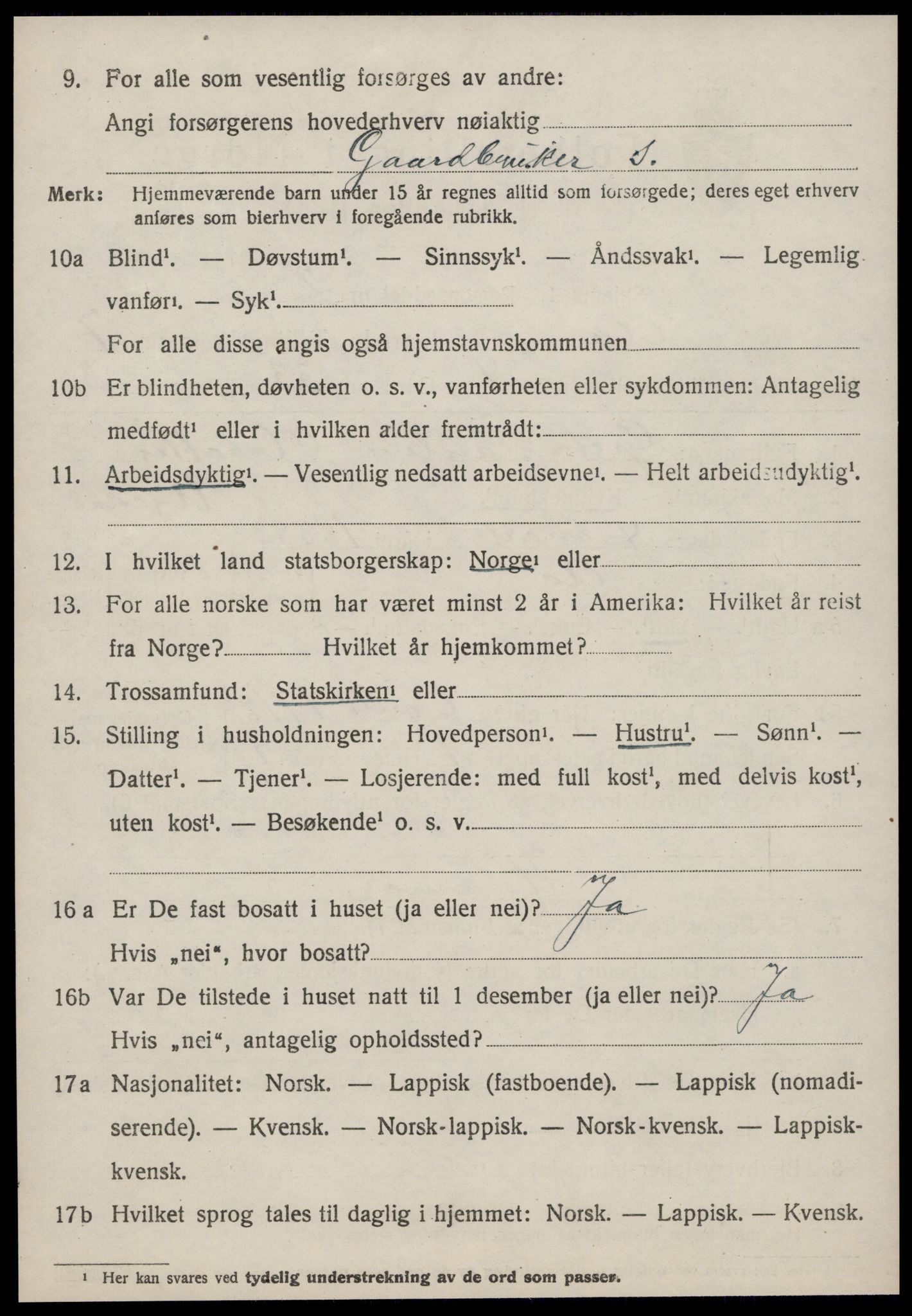 SAT, 1920 census for Å, 1920, p. 3341