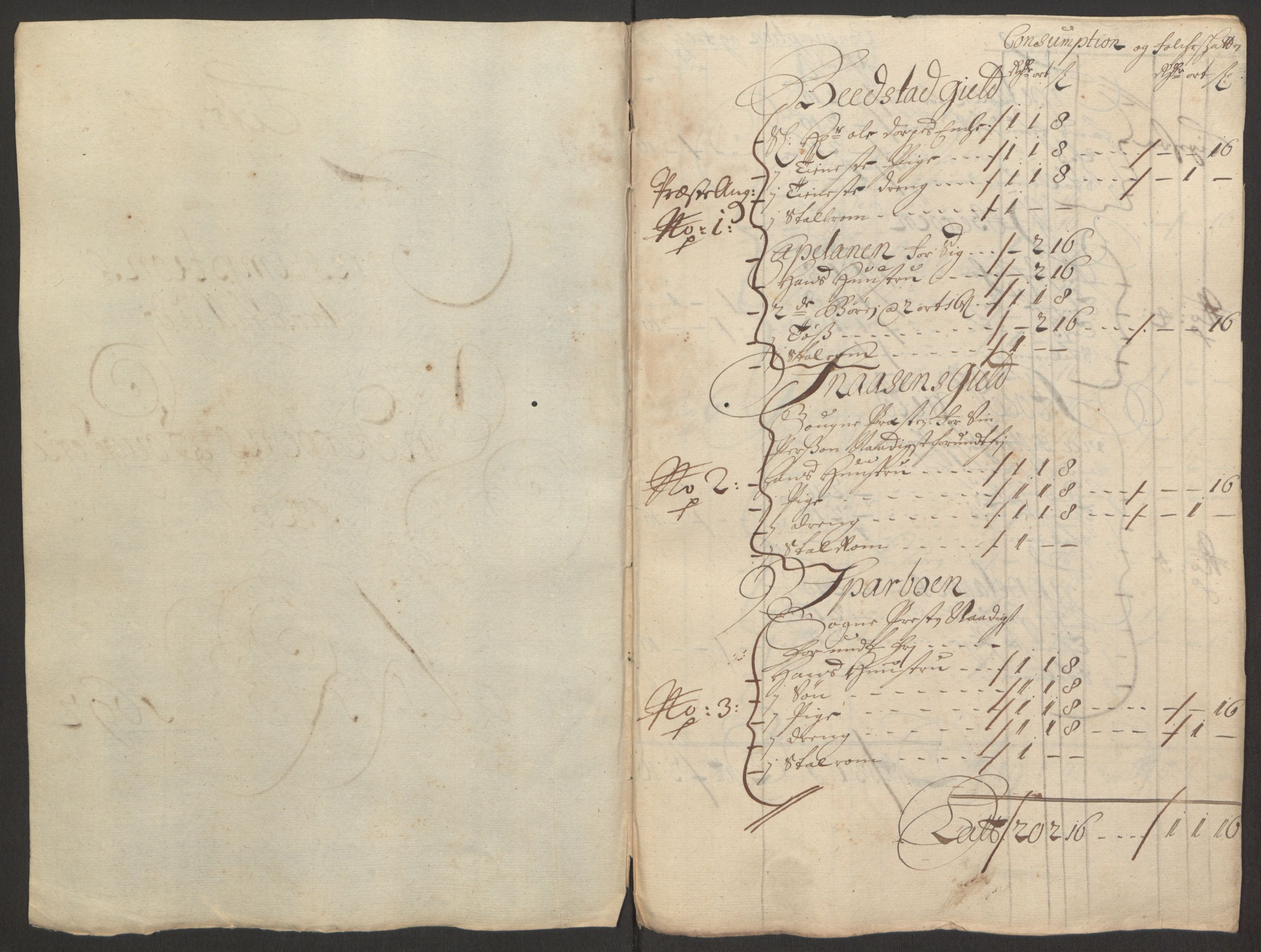 Rentekammeret inntil 1814, Reviderte regnskaper, Fogderegnskap, RA/EA-4092/R63/L4308: Fogderegnskap Inderøy, 1692-1694, p. 119