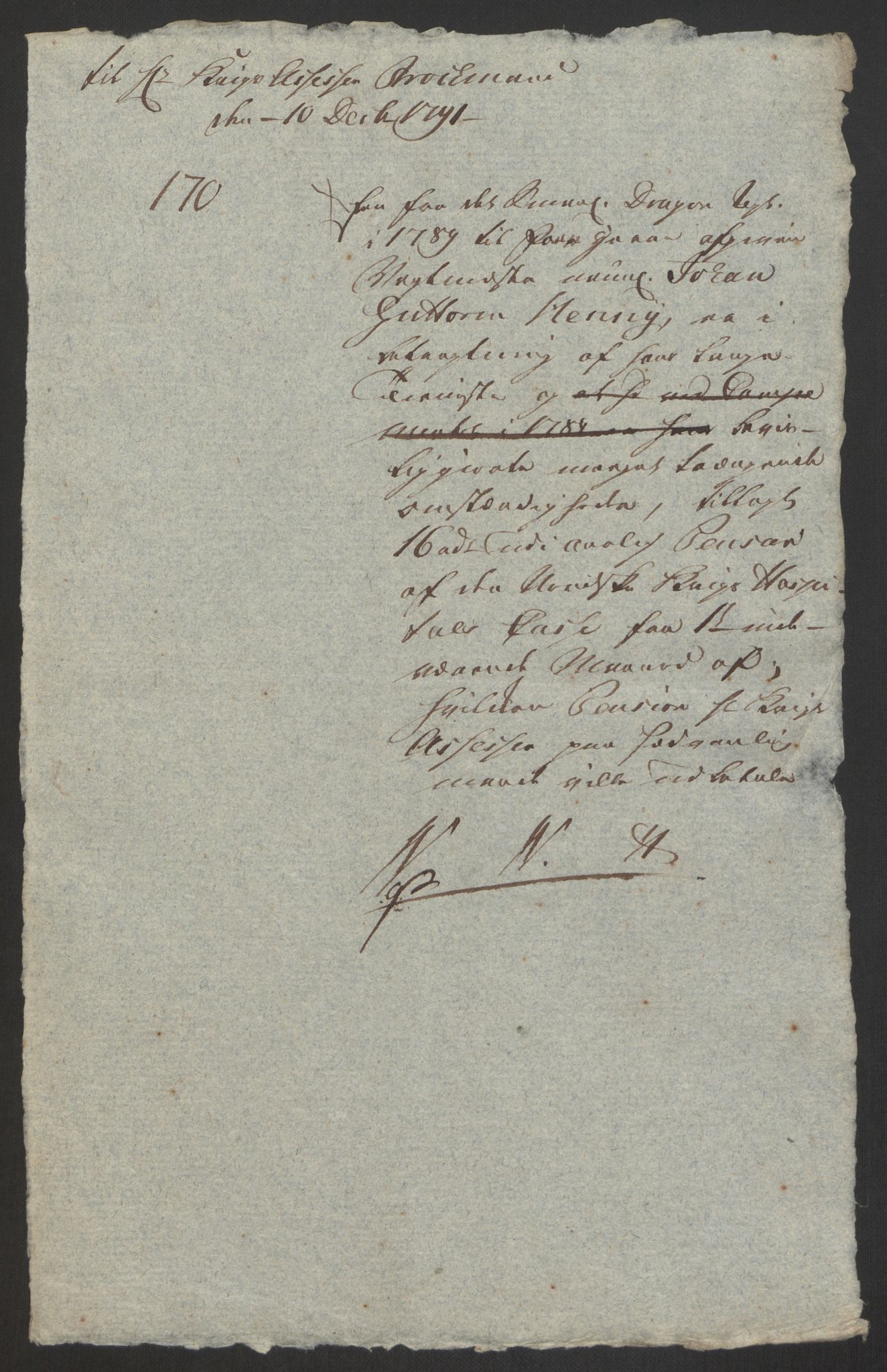 Forsvaret, Den norske kvesthuskasse/krigshospitalkasse, AV/RA-RAFA-1887/F/Fa/L0008: Konsepter, 1790-1793, p. 685