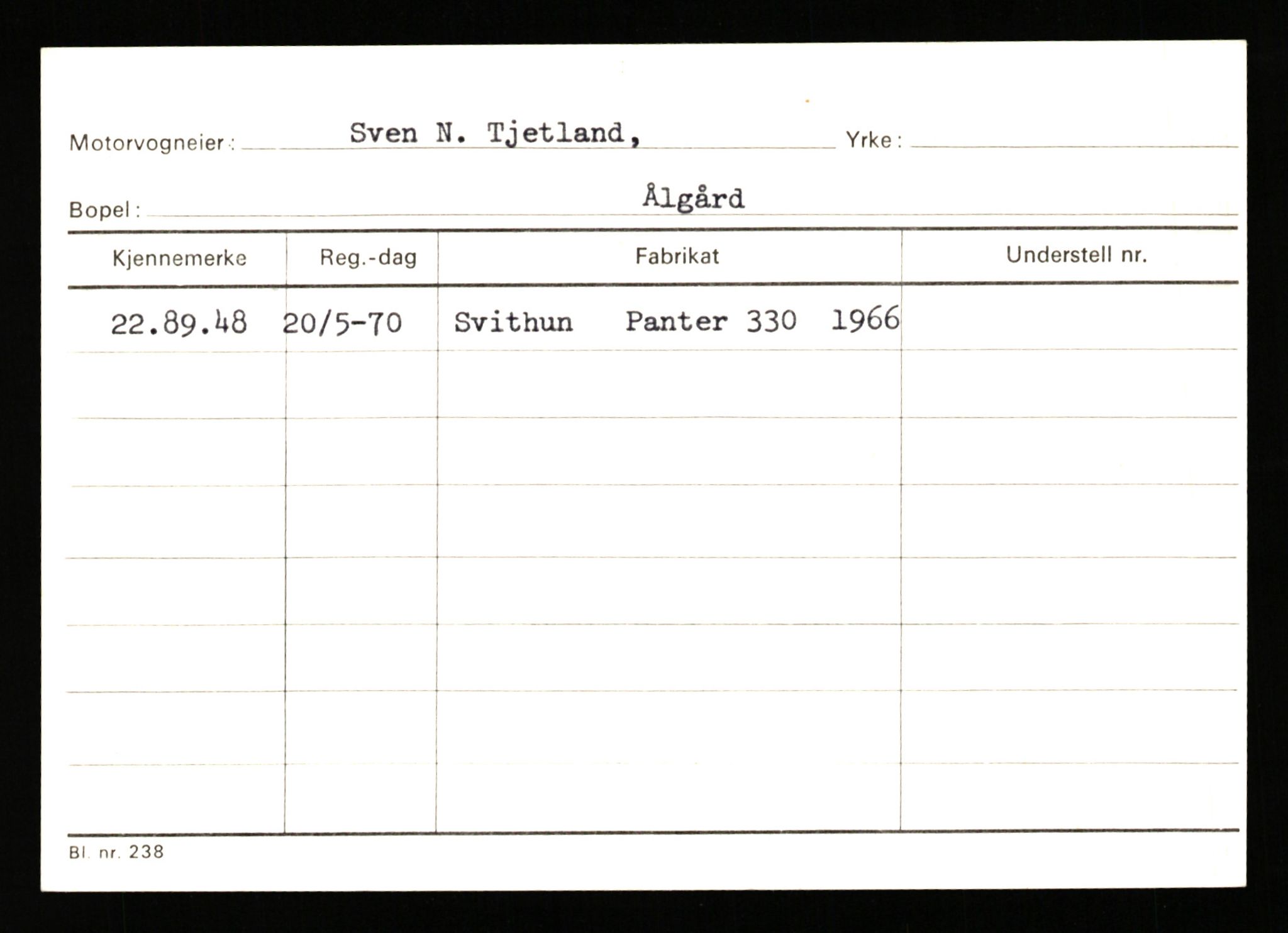 Stavanger trafikkstasjon, AV/SAST-A-101942/0/G/L0010: Registreringsnummer: 130000 - 239953, 1930-1971, p. 2825